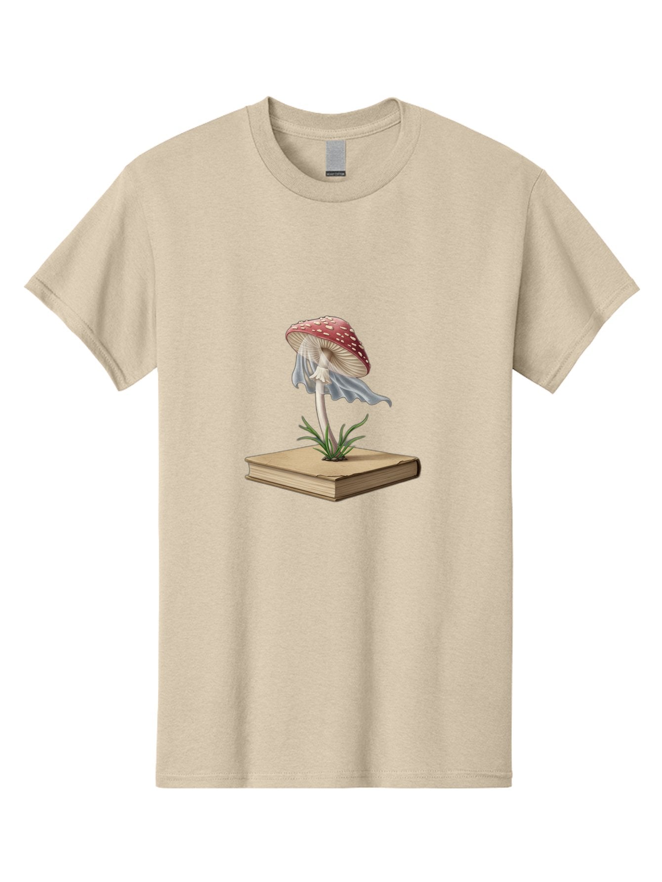 Fly-Agaric-Mushroom-On-Book Men'S Graphic Tee, 100% Cotton, Comfortable Casual Summer Wear, Machine Washable, Vintage Camera, Old Camera, Antique Camera, Black Camera, Classic Photography, Photography Equipment, Nostalgic Device, Film Camera, Bag474 3