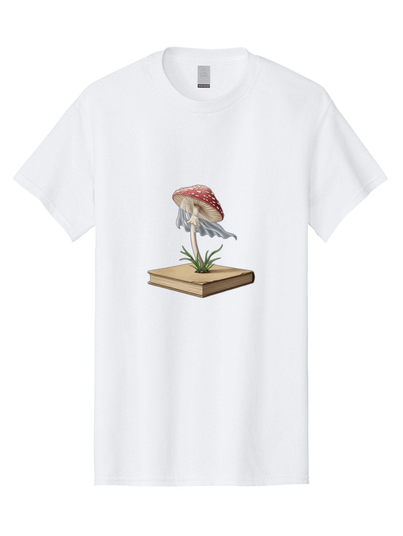 Fly-Agaric-Mushroom-On-Book Men'S Graphic Tee, 100% Cotton, Comfortable Casual Summer Wear, Machine Washable, Vintage Camera, Old Camera, Antique Camera, Black Camera, Classic Photography, Photography Equipment, Nostalgic Device, Film Camera, Bag474 7