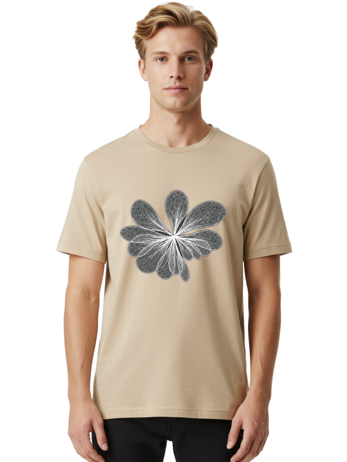 Fractal-Flower Men'S Graphic Tee, 100% Cotton, Comfortable Casual Summer Wear, Machine Washable, Vintage Camera, Old Camera, Antique Camera, Black Camera, Classic Photography, Photography Equipment, Nostalgic Device, Film Camera, Camera Art Bag492 24