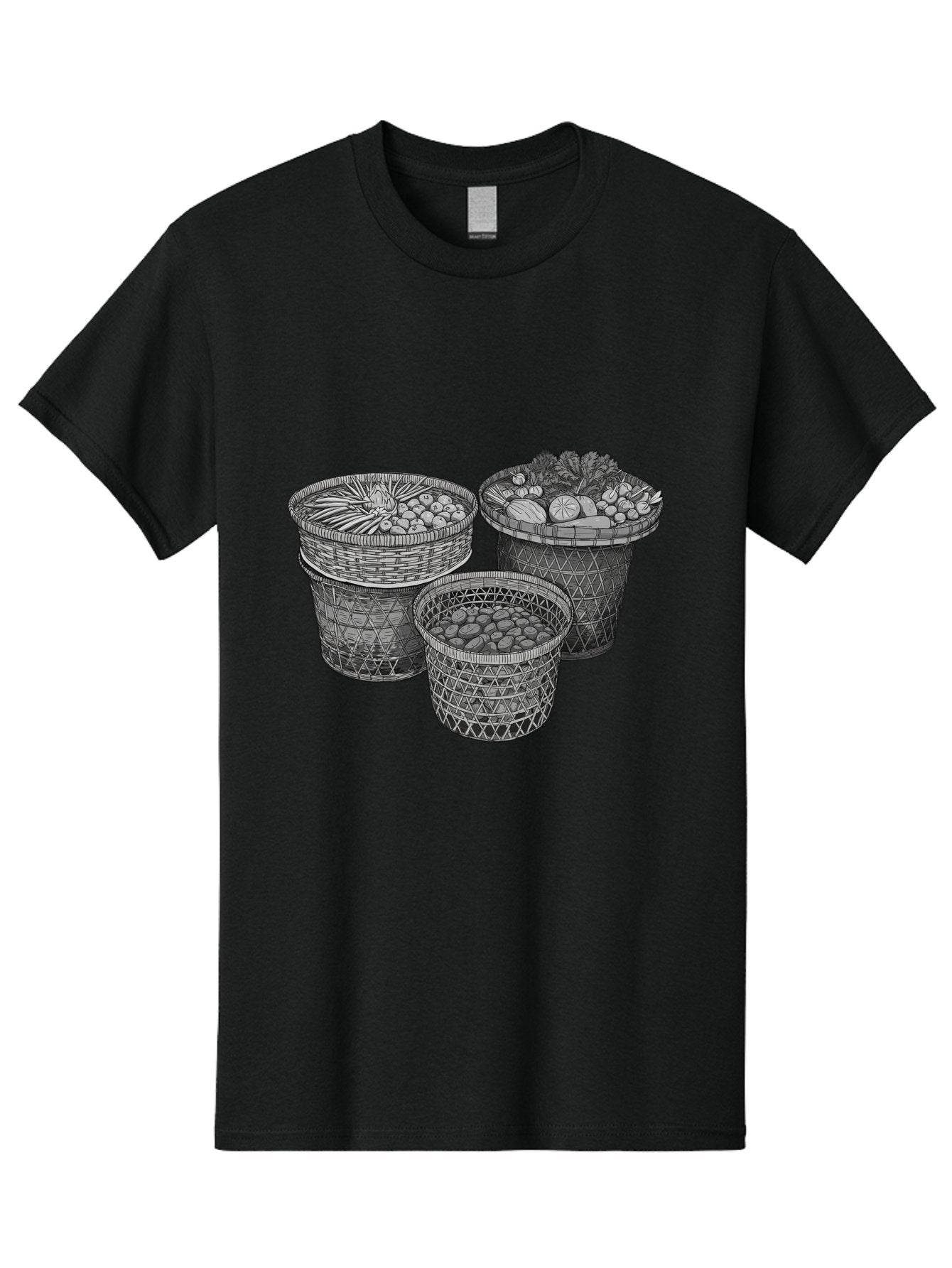 Fruit-And-Vegetable-Baskets Men'S Graphic Tee, 100% Cotton, Comfortable Casual Summer Wear, Machine Washable, Vintage Camera, Old Camera, Antique Camera, Black Camera, Classic Photography, Photography Equipment, Nostalgic Device, Film Camera, Bag497 7