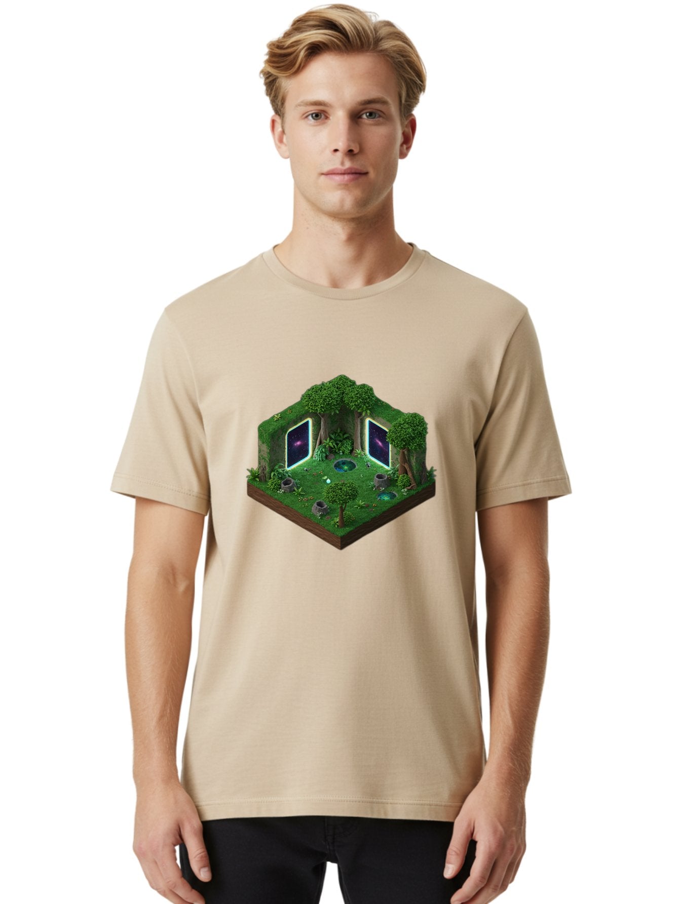 Futuristic-Forest-Portal Men'S Graphic Tee, 100% Cotton, Comfortable Casual Summer Wear, Machine Washable, Vintage Camera, Old Camera, Antique Camera, Black Camera, Classic Photography, Photography Equipment, Nostalgic Device, Film Camera, Bag507 25