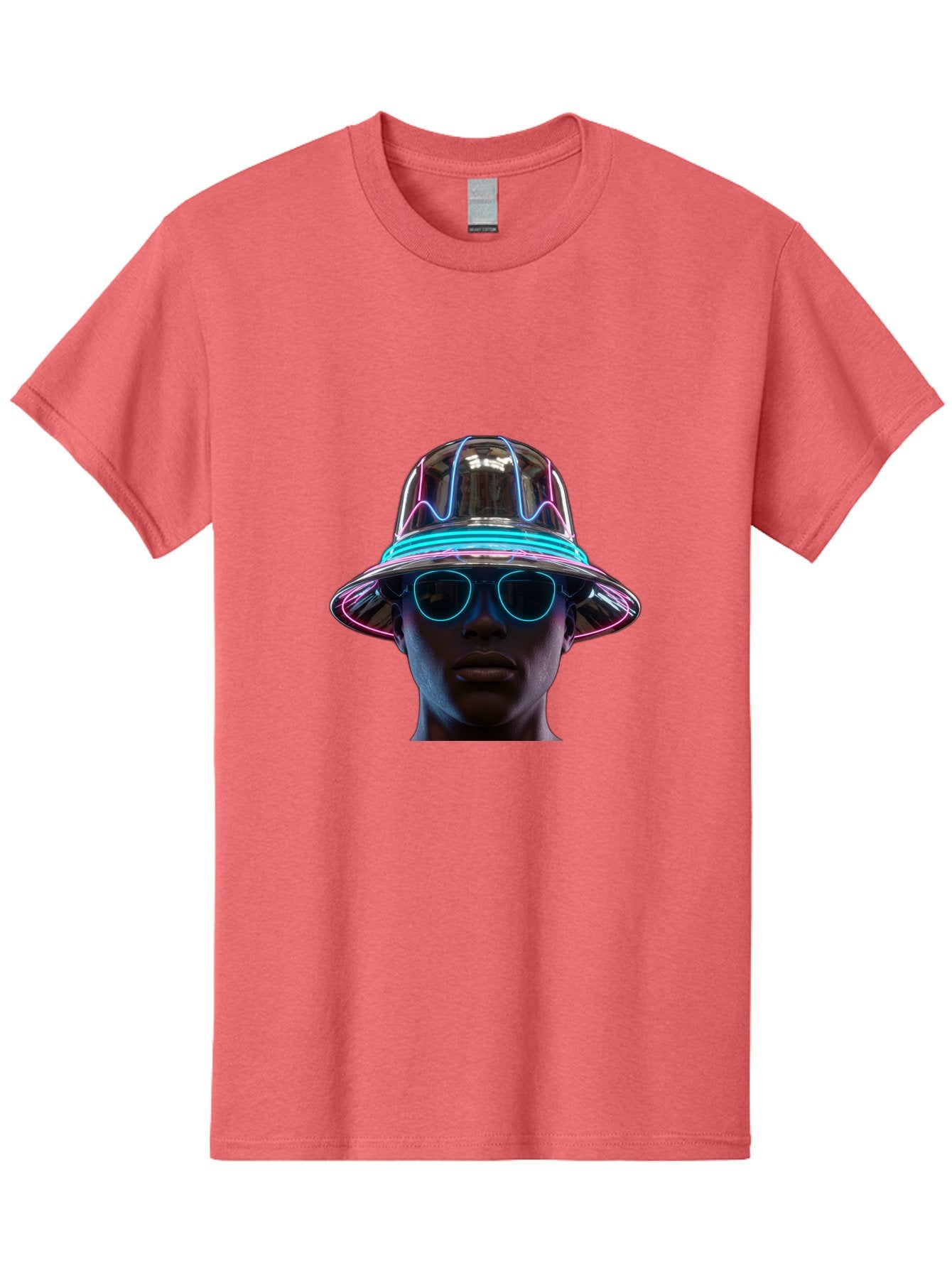 Futuristic-Hat-Portrait Men'S Graphic Tee, 100% Cotton, Comfortable Casual Summer Wear, Machine Washable, Vintage Camera, Old Camera, Antique Camera, Black Camera, Classic Photography, Photography Equipment, Nostalgic Device, Film Camera, Bag508 14
