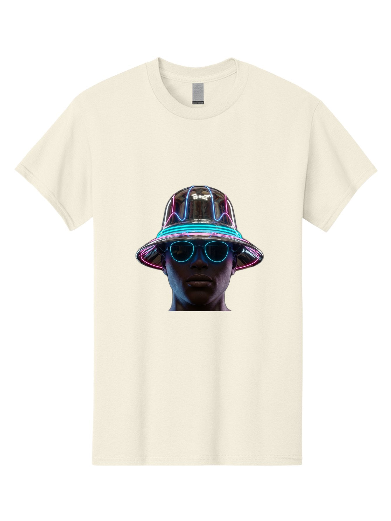 Futuristic-Hat-Portrait Men'S Graphic Tee, 100% Cotton, Comfortable Casual Summer Wear, Machine Washable, Vintage Camera, Old Camera, Antique Camera, Black Camera, Classic Photography, Photography Equipment, Nostalgic Device, Film Camera, Bag508 9