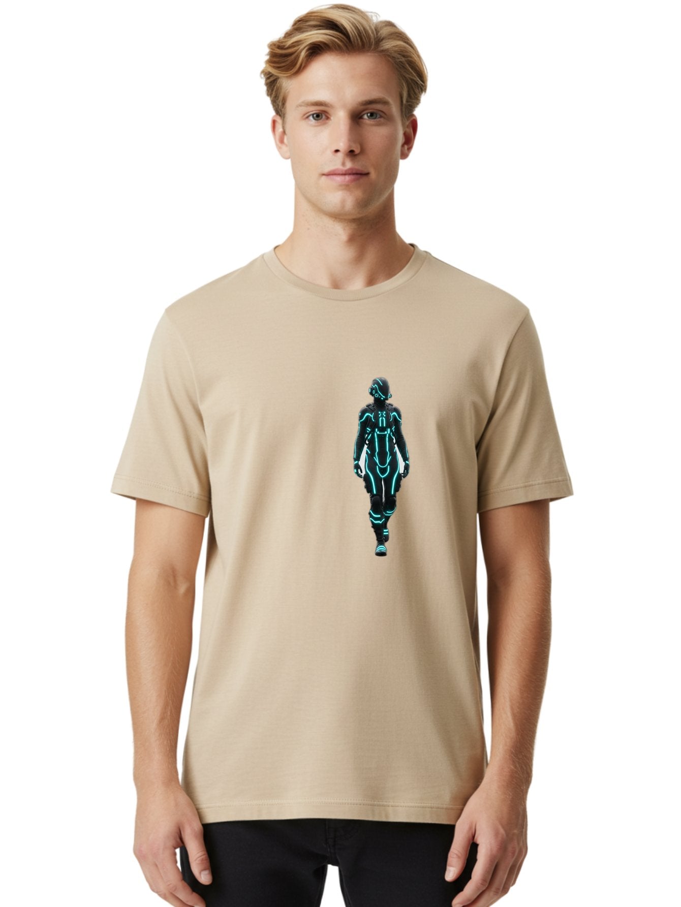 Futuristic-Robot Men'S Graphic Tee, 100% Cotton, Comfortable Casual Summer Wear, Machine Washable, Vintage Camera, Old Camera, Antique Camera, Black Camera, Classic Photography, Photography Equipment, Nostalgic Device, Film Camera, Camera Art Bag509 27