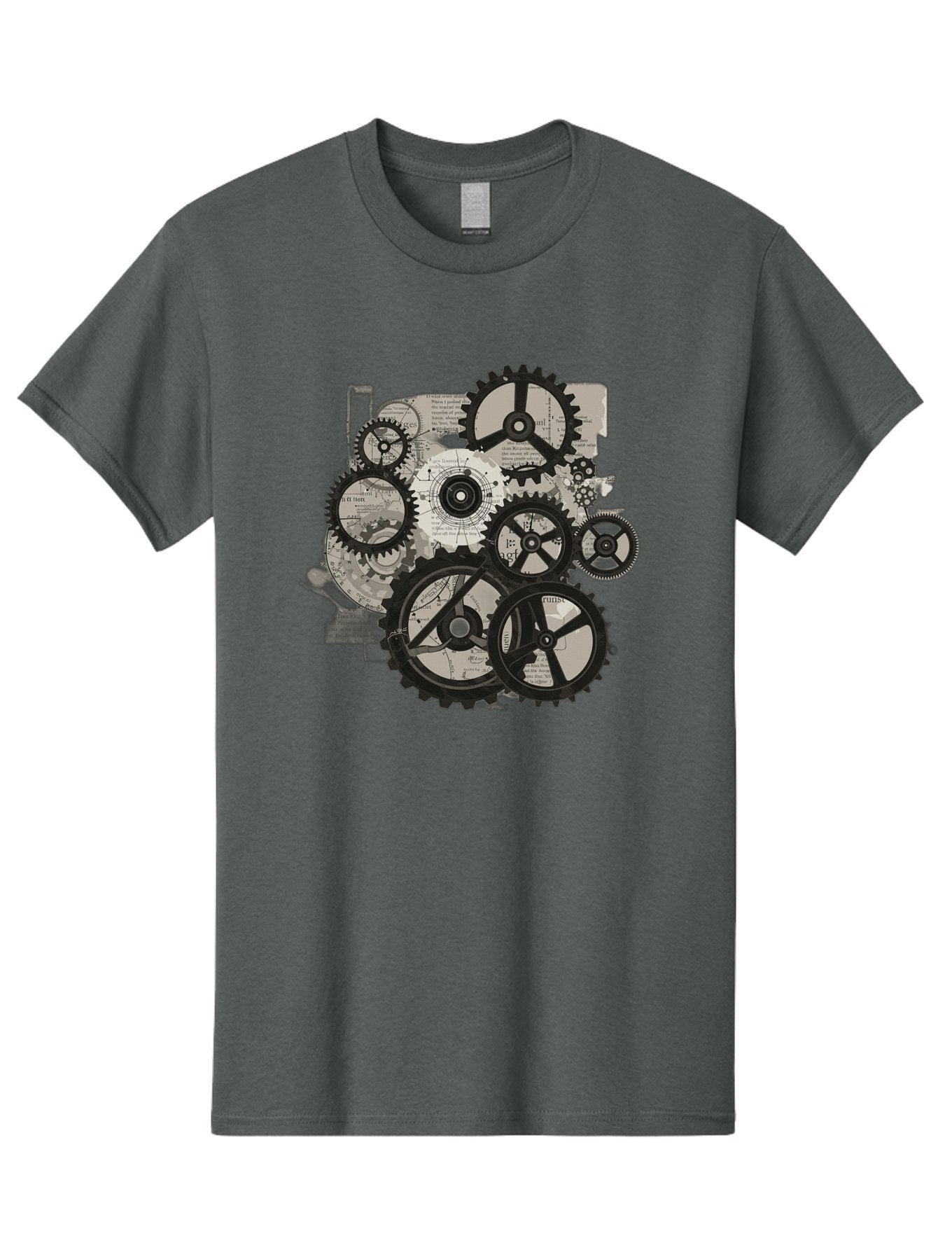 Gears-And-Mechanisms Men'S Graphic Tee, 100% Cotton, Comfortable Casual Summer Wear, Machine Washable, Vintage Camera, Old Camera, Antique Camera, Black Camera, Classic Photography, Photography Equipment, Nostalgic Device, Film Camera, Bag513 3