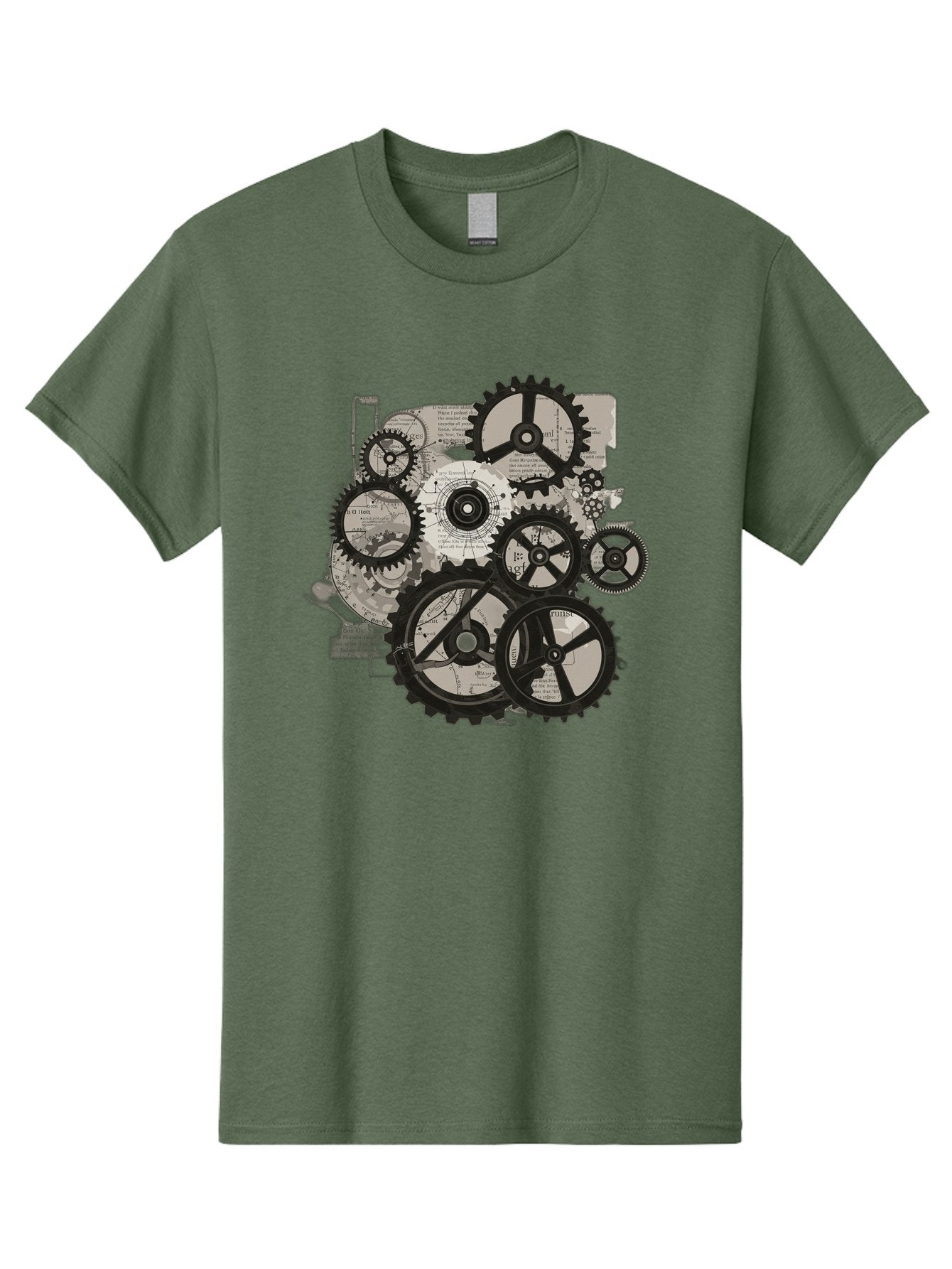 Gears-And-Mechanisms Men'S Graphic Tee, 100% Cotton, Comfortable Casual Summer Wear, Machine Washable, Vintage Camera, Old Camera, Antique Camera, Black Camera, Classic Photography, Photography Equipment, Nostalgic Device, Film Camera, Bag513 8