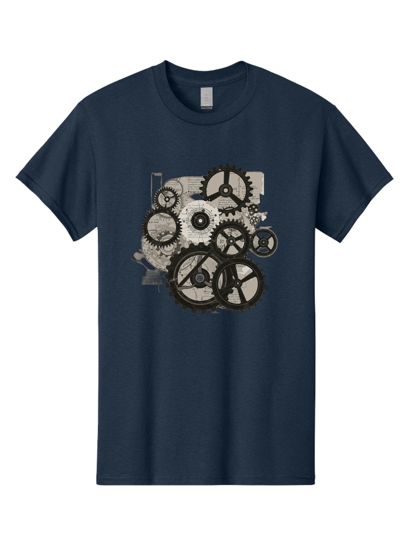 Gears-And-Mechanisms Men'S Graphic Tee, 100% Cotton, Comfortable Casual Summer Wear, Machine Washable, Vintage Camera, Old Camera, Antique Camera, Black Camera, Classic Photography, Photography Equipment, Nostalgic Device, Film Camera, Bag513