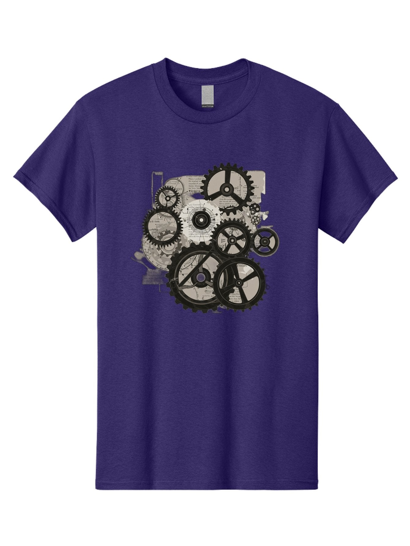 Gears-And-Mechanisms Men'S Graphic Tee, 100% Cotton, Comfortable Casual Summer Wear, Machine Washable, Vintage Camera, Old Camera, Antique Camera, Black Camera, Classic Photography, Photography Equipment, Nostalgic Device, Film Camera, Bag513 9