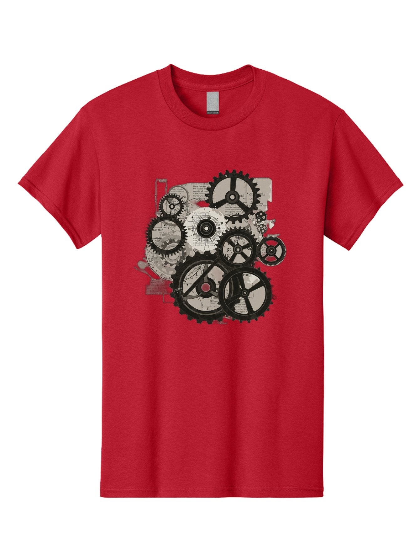 Gears-And-Mechanisms Men'S Graphic Tee, 100% Cotton, Comfortable Casual Summer Wear, Machine Washable, Vintage Camera, Old Camera, Antique Camera, Black Camera, Classic Photography, Photography Equipment, Nostalgic Device, Film Camera, Bag513 7