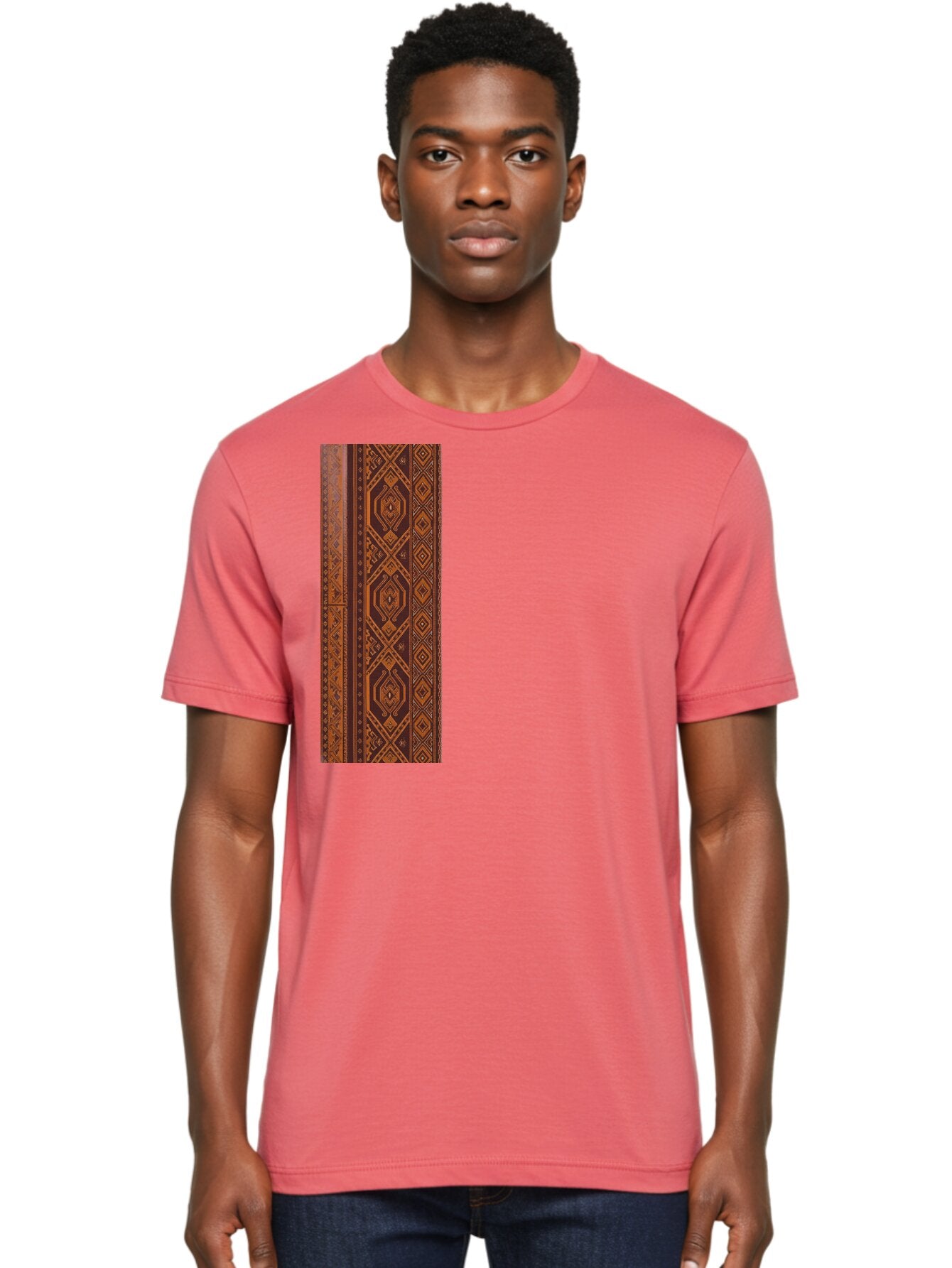 Geometric-Border Men'S Graphic Tee, 100% Cotton, Comfortable Casual Summer Wear, Machine Washable, Vintage Camera, Old Camera, Antique Camera, Black Camera, Classic Photography, Photography Equipment, Nostalgic Device, Film Camera, Camera Art Bag515 23