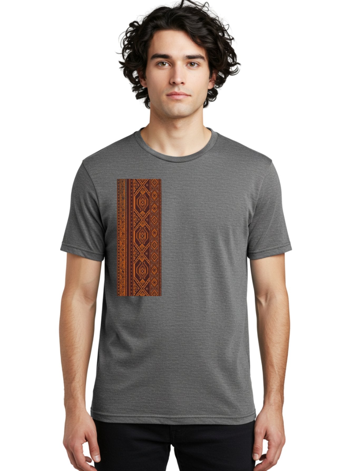 Geometric-Border Men'S Graphic Tee, 100% Cotton, Comfortable Casual Summer Wear, Machine Washable, Vintage Camera, Old Camera, Antique Camera, Black Camera, Classic Photography, Photography Equipment, Nostalgic Device, Film Camera, Camera Art Bag515 25