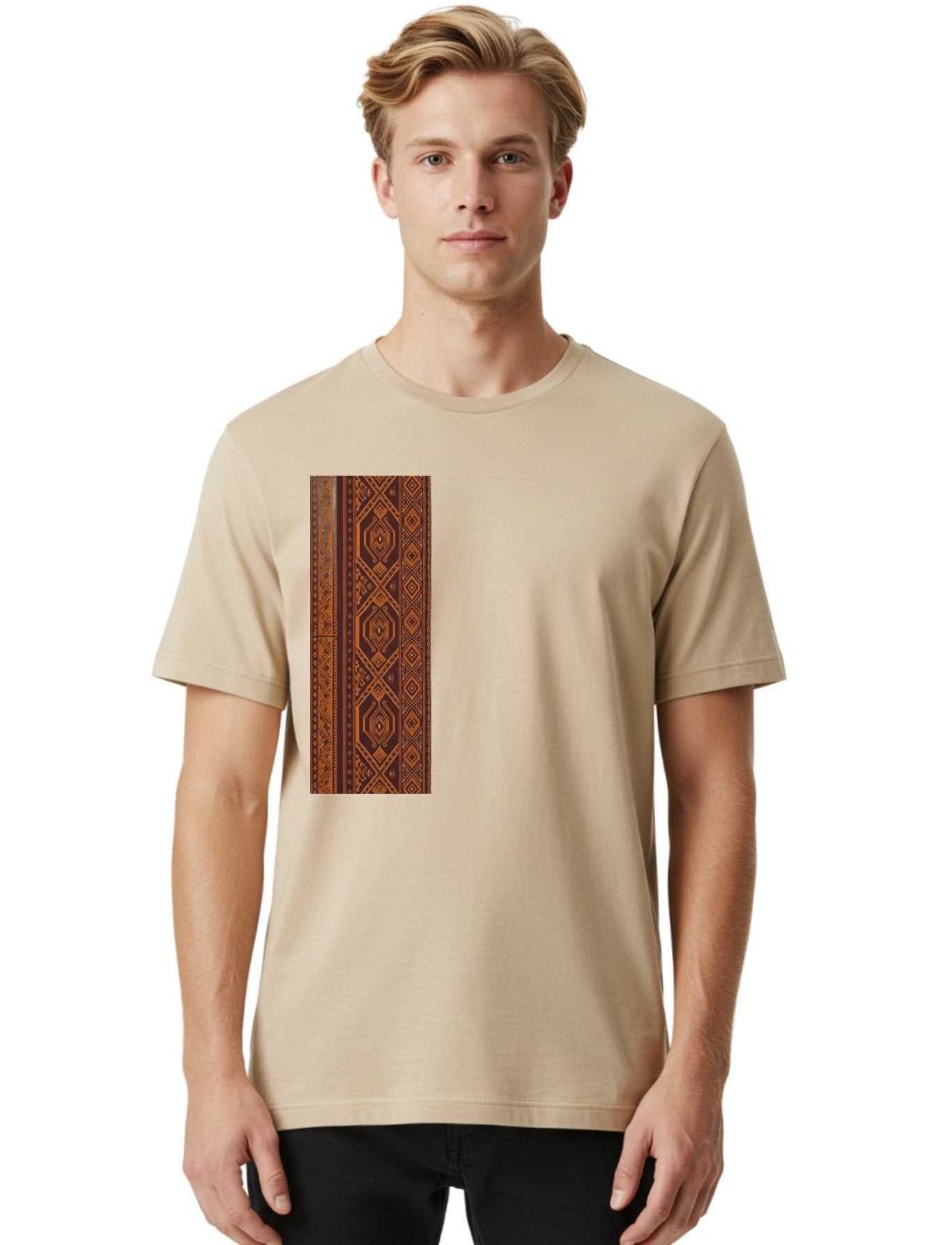Geometric-Border Men'S Graphic Tee, 100% Cotton, Comfortable Casual Summer Wear, Machine Washable, Vintage Camera, Old Camera, Antique Camera, Black Camera, Classic Photography, Photography Equipment, Nostalgic Device, Film Camera, Camera Art Bag515 20