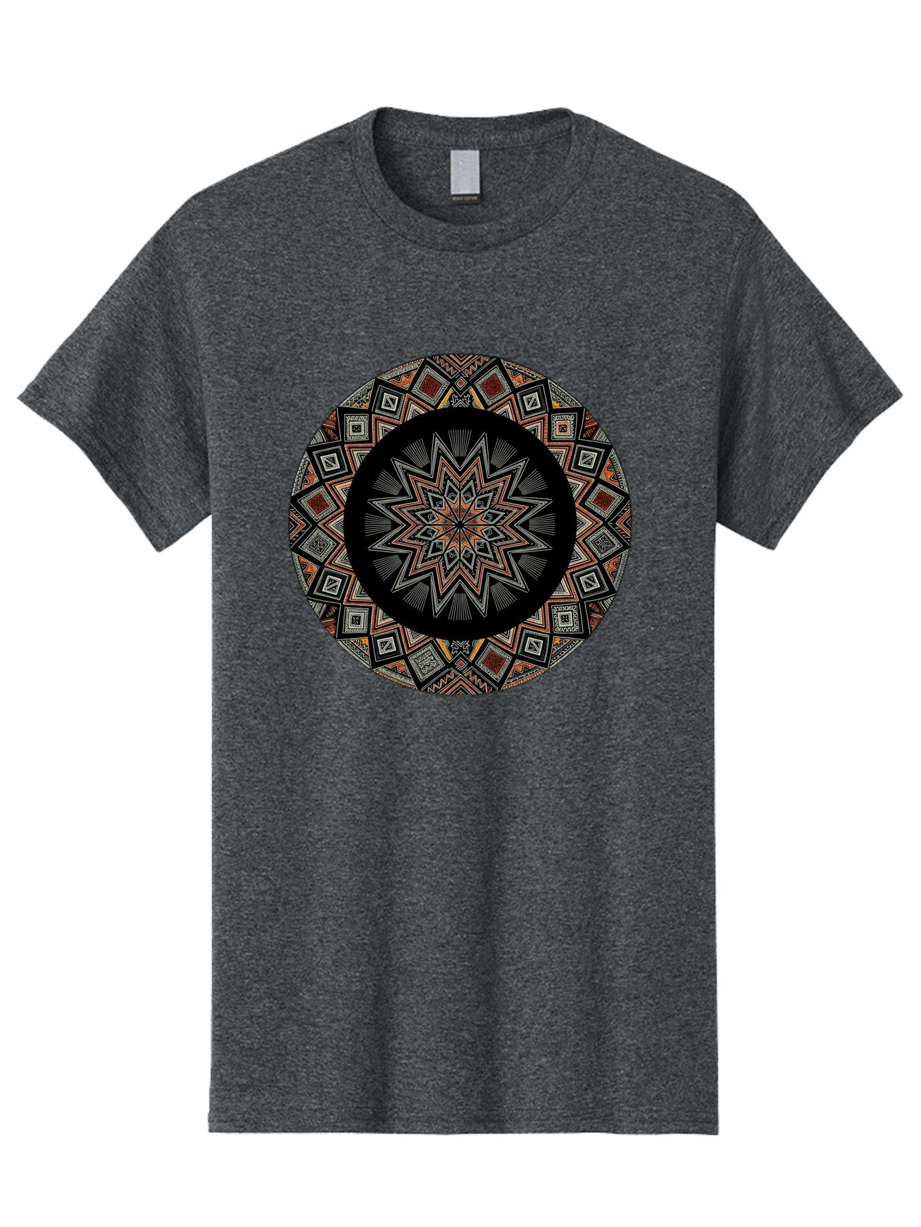 Geometric-Mandala Men'S Graphic Tee, 100% Cotton, Comfortable Casual Summer Wear, Machine Washable, Vintage Camera, Old Camera, Antique Camera, Black Camera, Classic Photography, Photography Equipment, Nostalgic Device, Film Camera, Camera Art Bag518