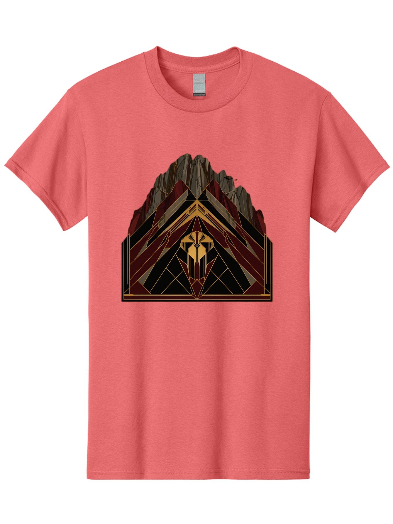 Geometric-Mountain-Design Men'S Graphic Tee, 100% Cotton, Comfortable Casual Summer Wear, Machine Washable, Vintage Camera, Old Camera, Antique Camera, Black Camera, Classic Photography, Photography Equipment, Nostalgic Device, Film Camera, Bag519 13