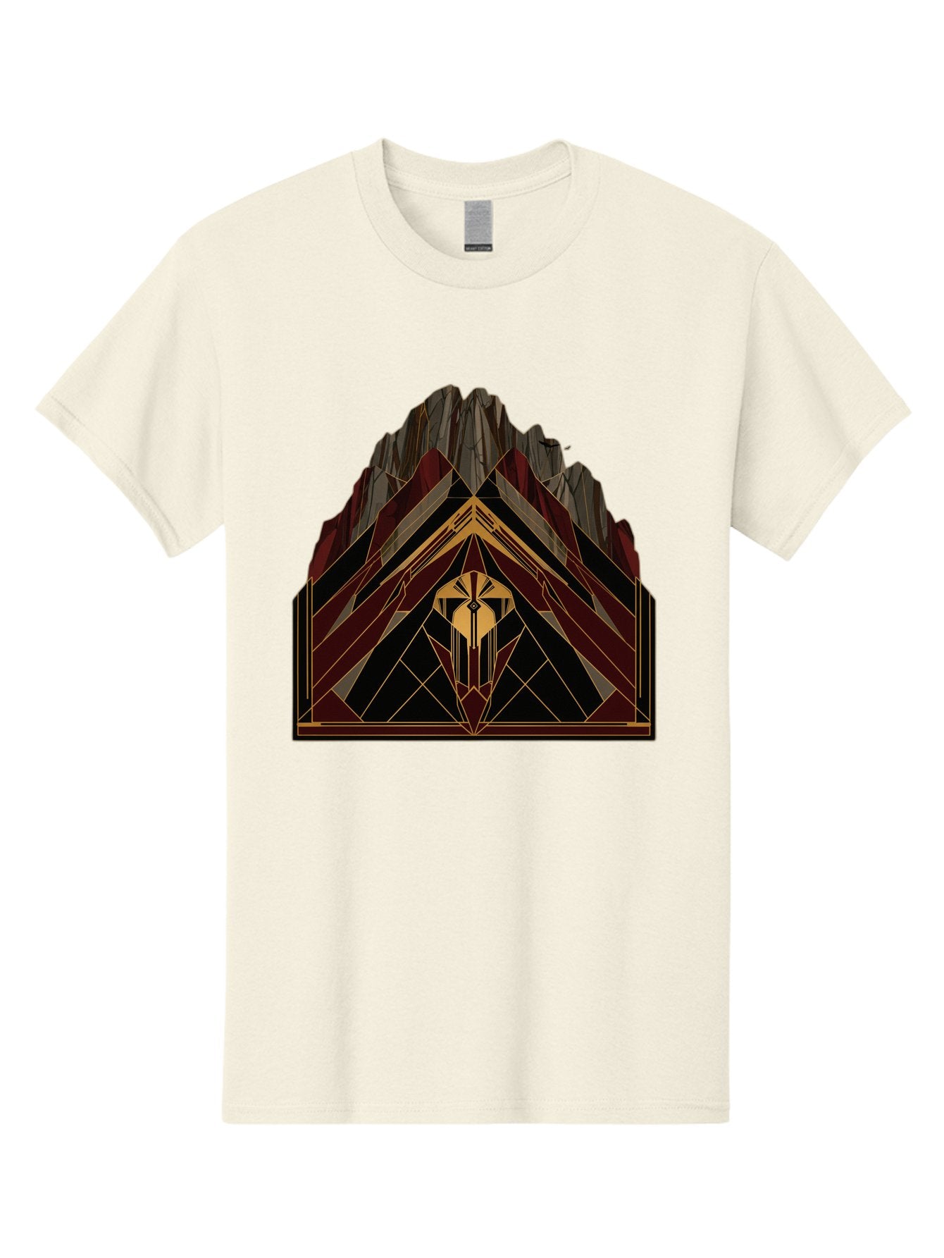 Geometric-Mountain-Design Men'S Graphic Tee, 100% Cotton, Comfortable Casual Summer Wear, Machine Washable, Vintage Camera, Old Camera, Antique Camera, Black Camera, Classic Photography, Photography Equipment, Nostalgic Device, Film Camera, Bag519 4