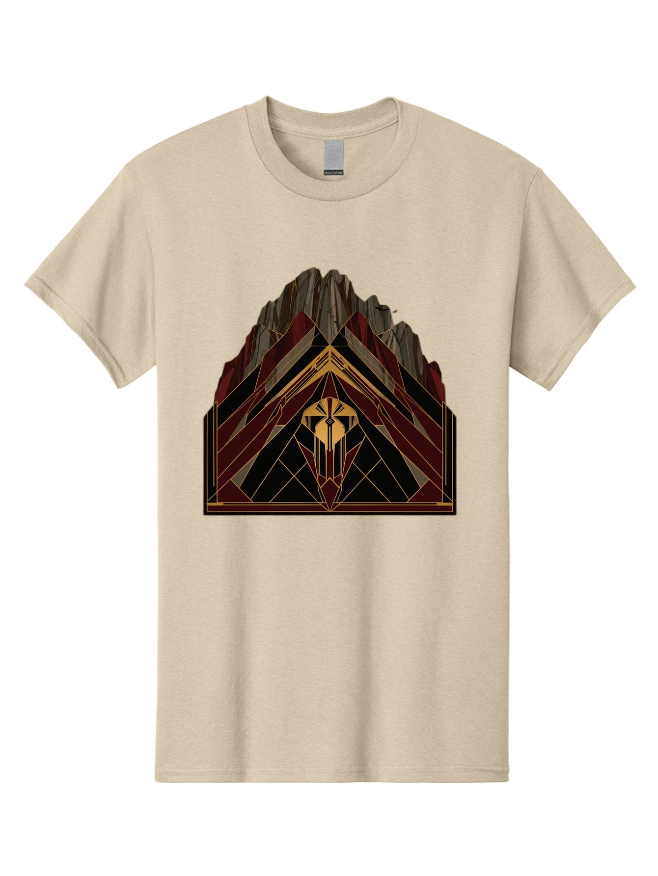 Geometric-Mountain-Design Men'S Graphic Tee, 100% Cotton, Comfortable Casual Summer Wear, Machine Washable, Vintage Camera, Old Camera, Antique Camera, Black Camera, Classic Photography, Photography Equipment, Nostalgic Device, Film Camera, Bag519