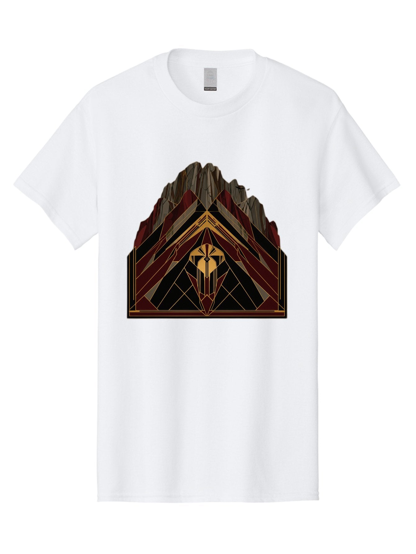 Geometric-Mountain-Design Men'S Graphic Tee, 100% Cotton, Comfortable Casual Summer Wear, Machine Washable, Vintage Camera, Old Camera, Antique Camera, Black Camera, Classic Photography, Photography Equipment, Nostalgic Device, Film Camera, Bag519 9