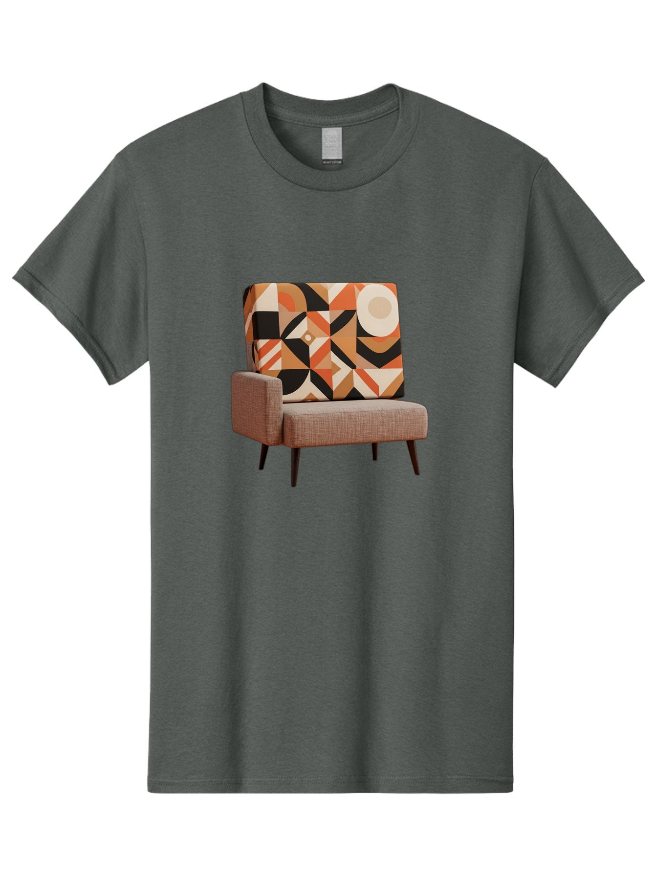 Geometric-Pattern-Chair Men'S Graphic Tee, 100% Cotton, Comfortable Casual Summer Wear, Machine Washable, Vintage Camera, Old Camera, Antique Camera, Black Camera, Classic Photography, Photography Equipment, Nostalgic Device, Film Camera, Bag520