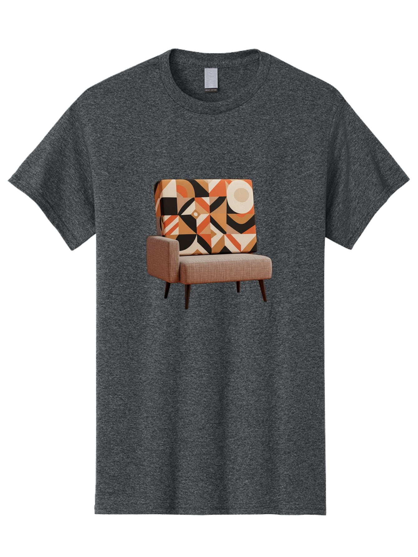 Geometric-Pattern-Chair Men'S Graphic Tee, 100% Cotton, Comfortable Casual Summer Wear, Machine Washable, Vintage Camera, Old Camera, Antique Camera, Black Camera, Classic Photography, Photography Equipment, Nostalgic Device, Film Camera, Bag520 9