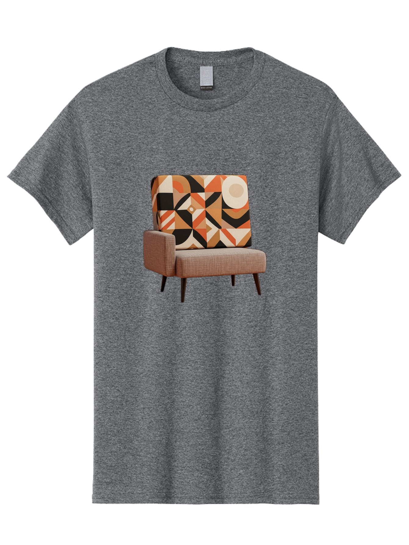 Geometric-Pattern-Chair Men'S Graphic Tee, 100% Cotton, Comfortable Casual Summer Wear, Machine Washable, Vintage Camera, Old Camera, Antique Camera, Black Camera, Classic Photography, Photography Equipment, Nostalgic Device, Film Camera, Bag520 14