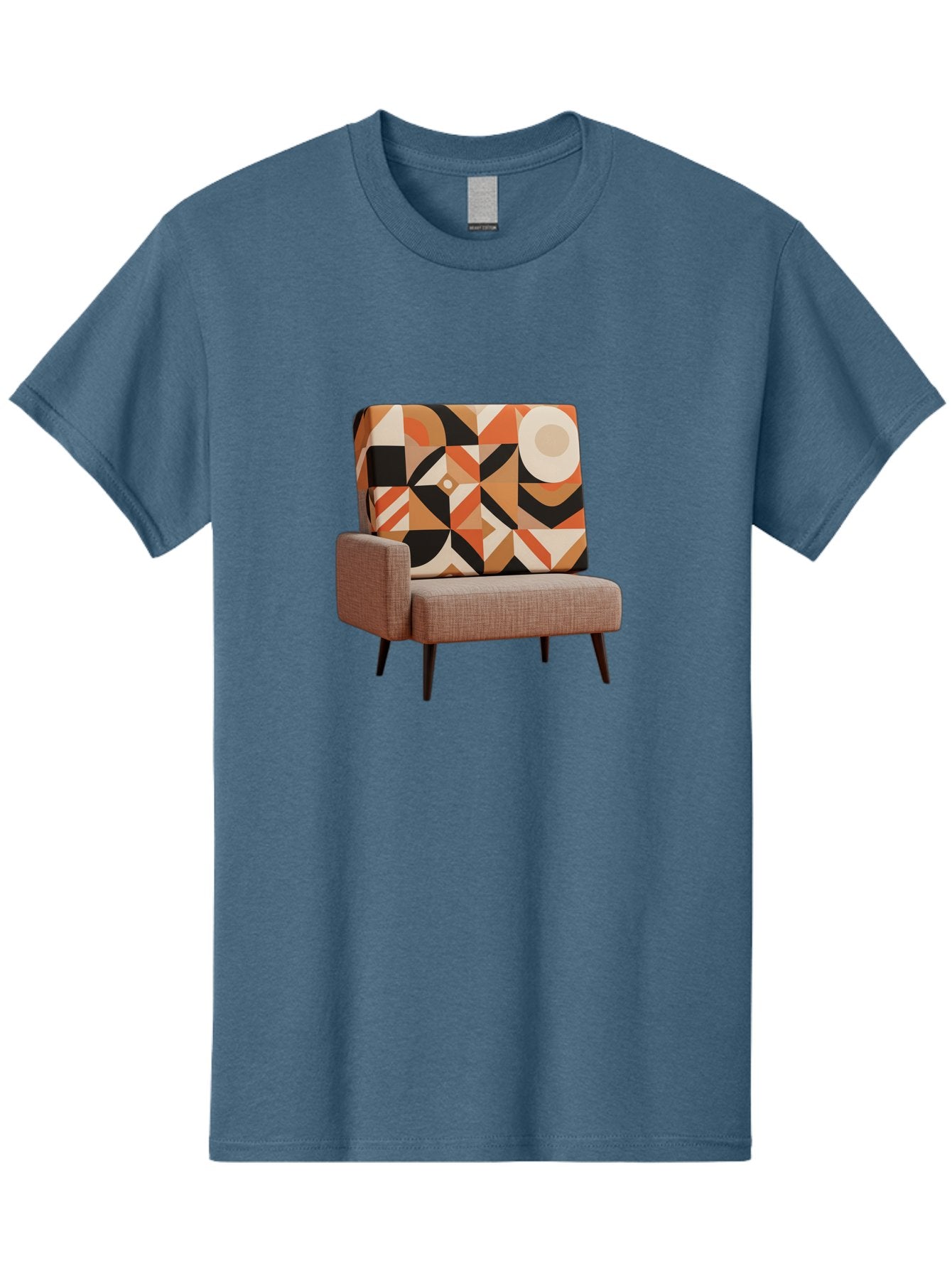 Geometric-Pattern-Chair Men'S Graphic Tee, 100% Cotton, Comfortable Casual Summer Wear, Machine Washable, Vintage Camera, Old Camera, Antique Camera, Black Camera, Classic Photography, Photography Equipment, Nostalgic Device, Film Camera, Bag520 6