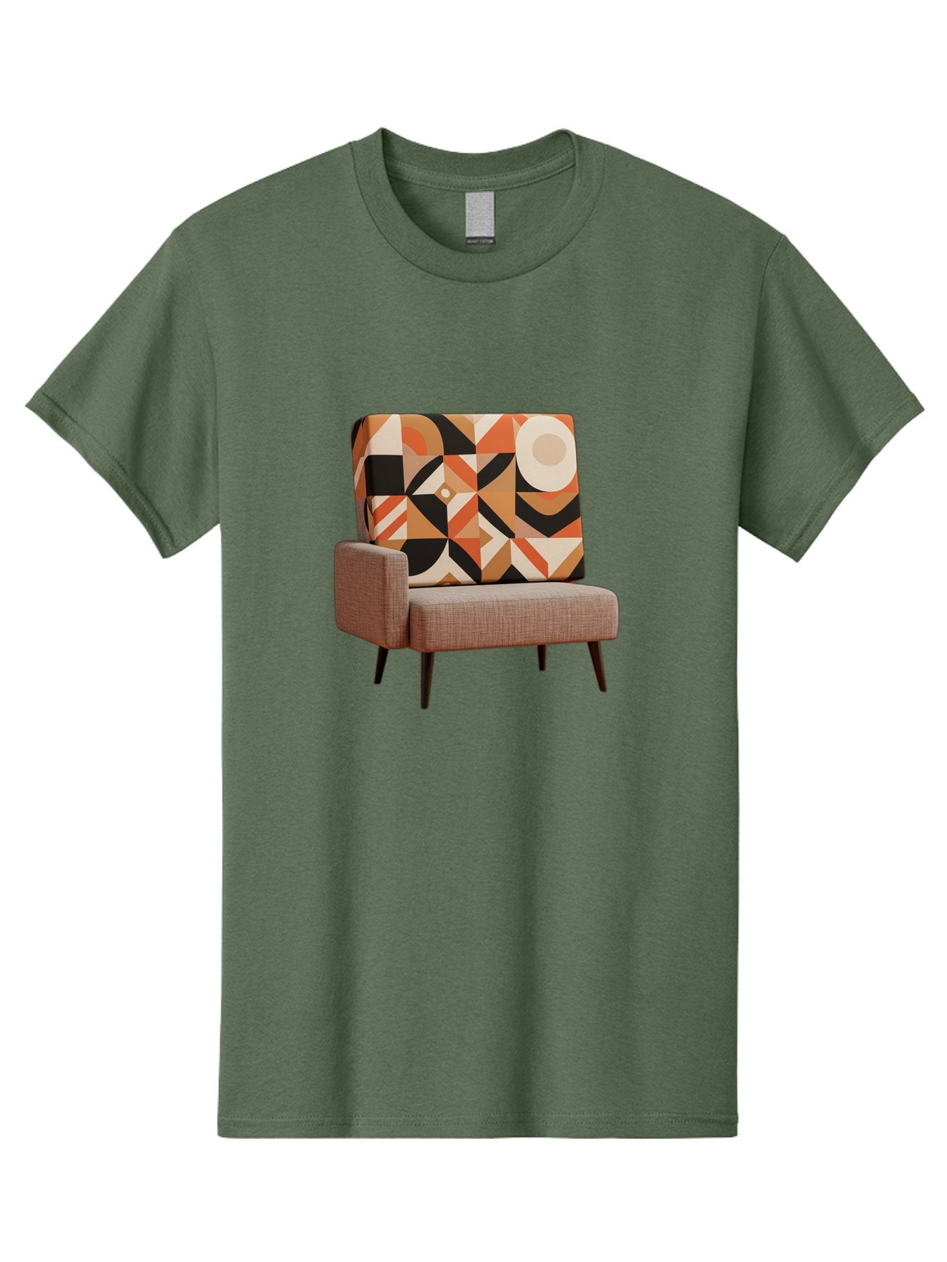 Geometric-Pattern-Chair Men'S Graphic Tee, 100% Cotton, Comfortable Casual Summer Wear, Machine Washable, Vintage Camera, Old Camera, Antique Camera, Black Camera, Classic Photography, Photography Equipment, Nostalgic Device, Film Camera, Bag520 10