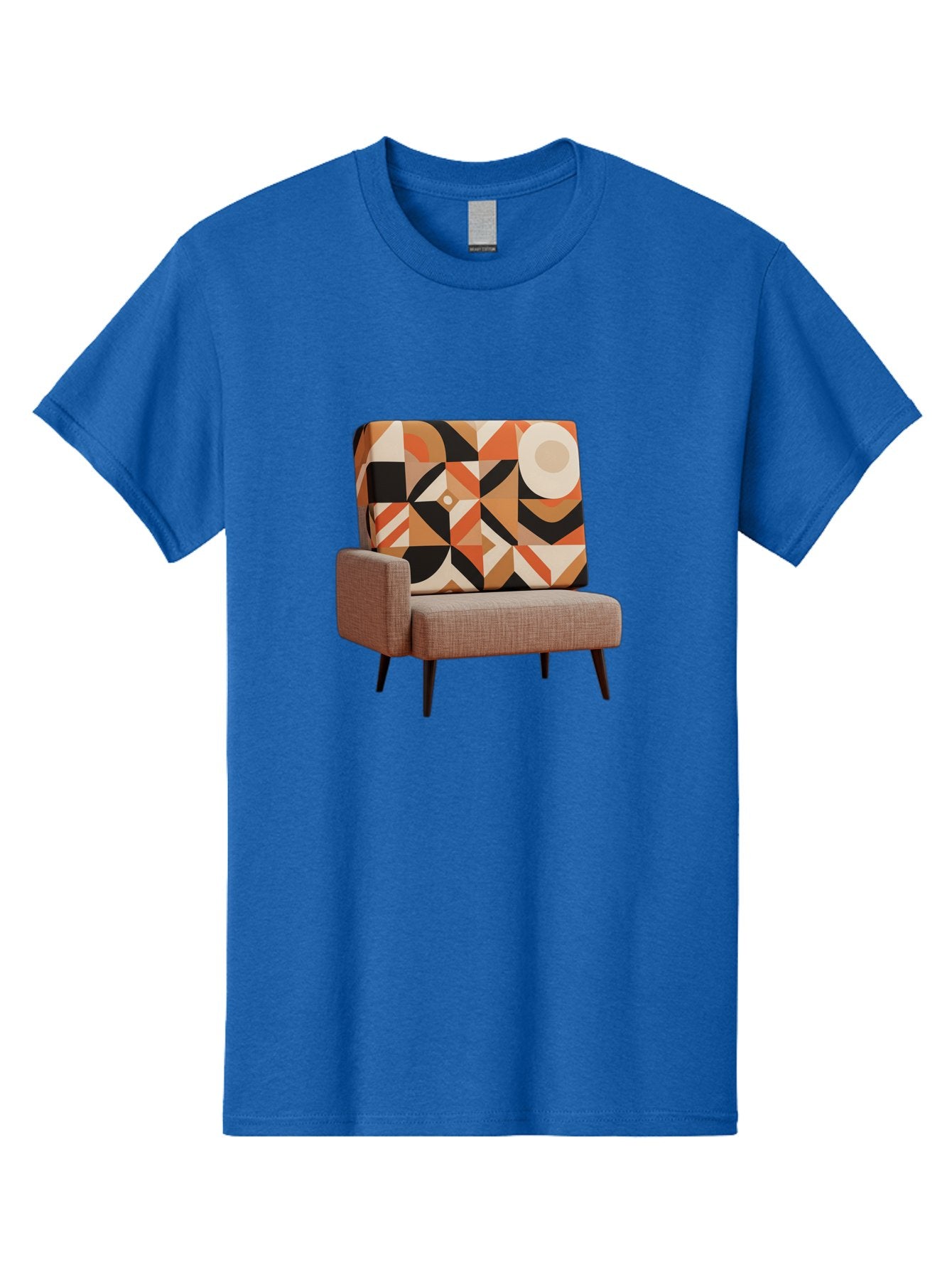 Geometric-Pattern-Chair Men'S Graphic Tee, 100% Cotton, Comfortable Casual Summer Wear, Machine Washable, Vintage Camera, Old Camera, Antique Camera, Black Camera, Classic Photography, Photography Equipment, Nostalgic Device, Film Camera, Bag520 5