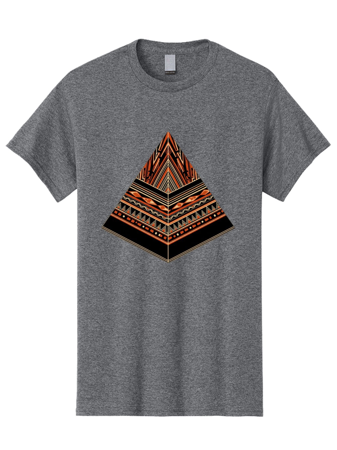 Geometric-Pyramid Men'S Graphic Tee, 100% Cotton, Comfortable Casual Summer Wear, Machine Washable, Vintage Camera, Old Camera, Antique Camera, Black Camera, Classic Photography, Photography Equipment, Nostalgic Device, Film Camera, Camera Art Bag521 9