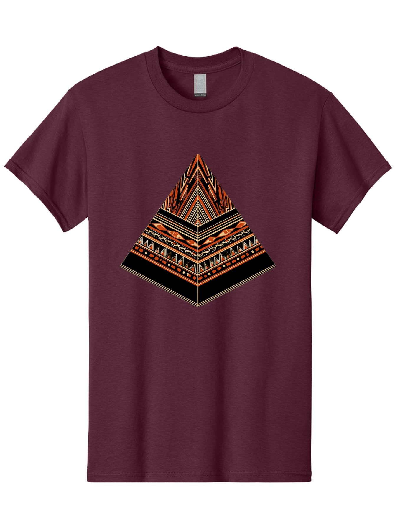 Geometric-Pyramid Men'S Graphic Tee, 100% Cotton, Comfortable Casual Summer Wear, Machine Washable, Vintage Camera, Old Camera, Antique Camera, Black Camera, Classic Photography, Photography Equipment, Nostalgic Device, Film Camera, Camera Art Bag521 7