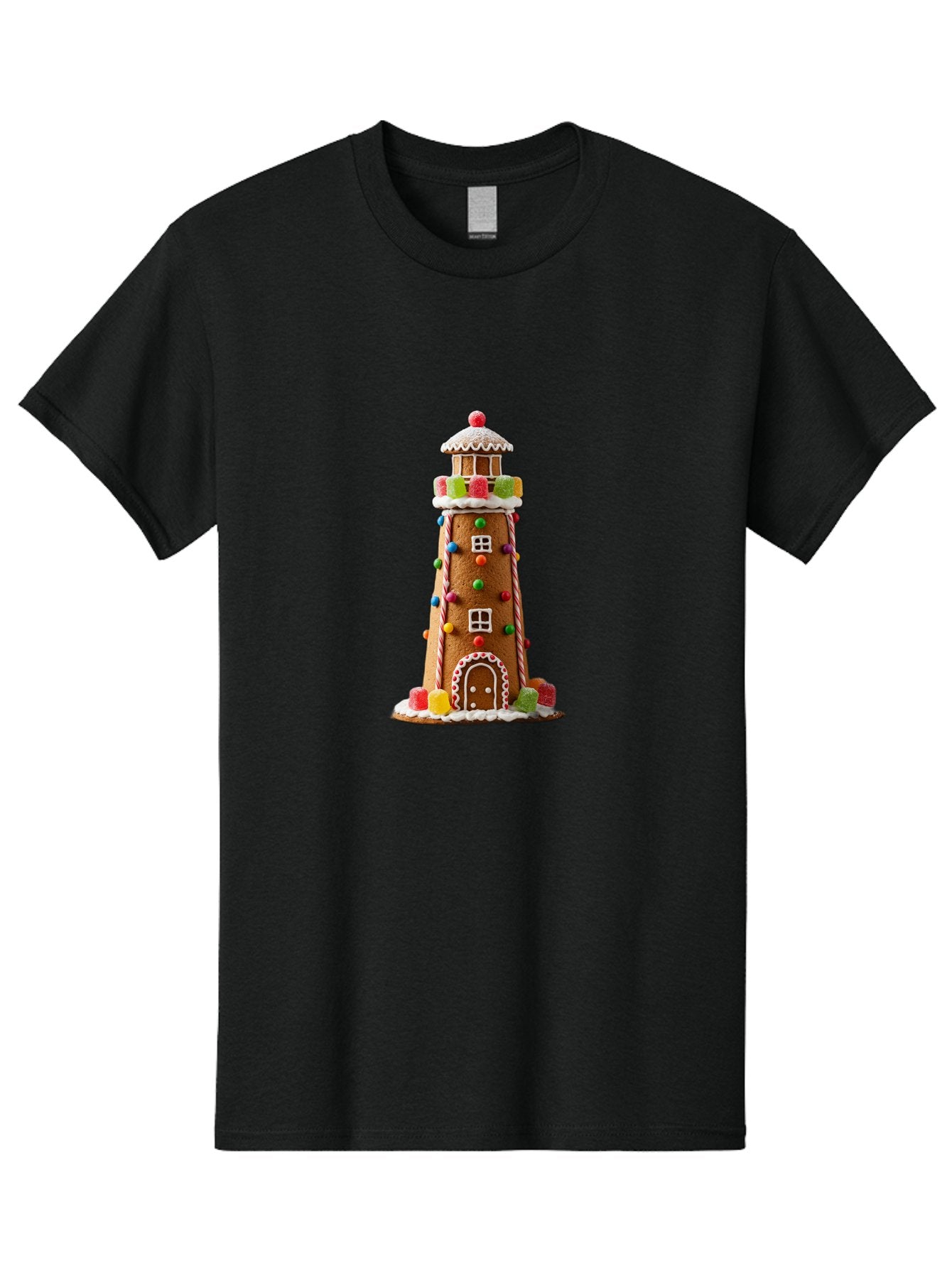 Gingerbread-Lighthouse Men'S Graphic Tee, 100% Cotton, Comfortable Casual Summer Wear, Machine Washable, Vintage Camera, Old Camera, Antique Camera, Black Camera, Classic Photography, Photography Equipment, Nostalgic Device, Film Camera, Bag528 15
