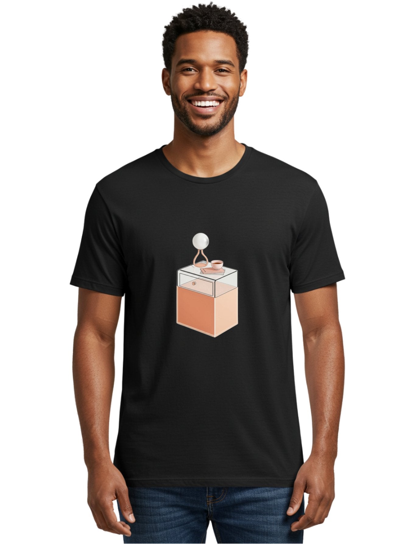 Glass-Nightstand Men'S Graphic Tee, 100% Cotton, Comfortable Casual Summer Wear, Machine Washable, Vintage Camera, Old Camera, Antique Camera, Black Camera, Classic Photography, Photography Equipment, Nostalgic Device, Film Camera, Camera Art Bag530 18