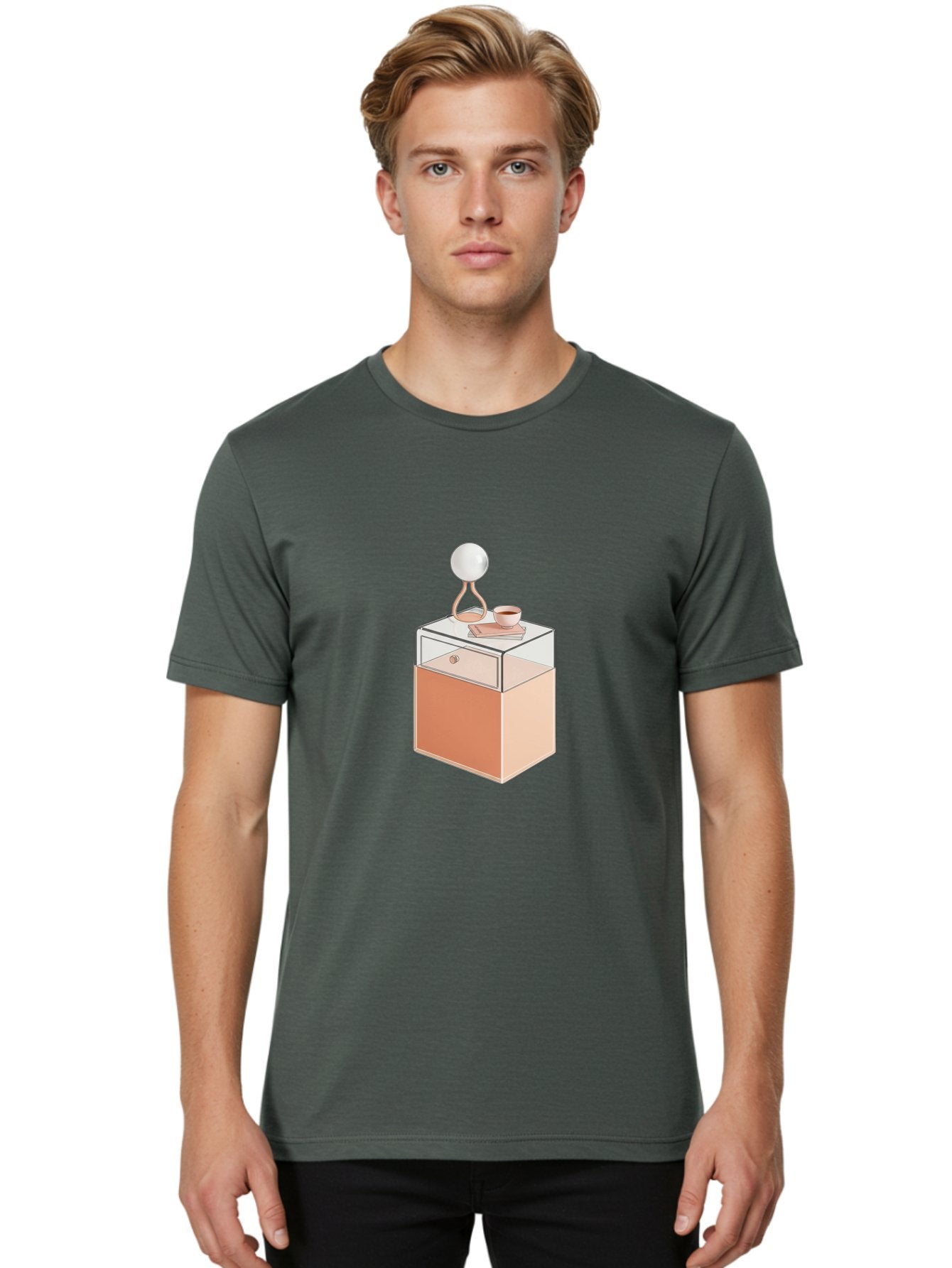 Glass-Nightstand Men'S Graphic Tee, 100% Cotton, Comfortable Casual Summer Wear, Machine Washable, Vintage Camera, Old Camera, Antique Camera, Black Camera, Classic Photography, Photography Equipment, Nostalgic Device, Film Camera, Camera Art Bag530 25