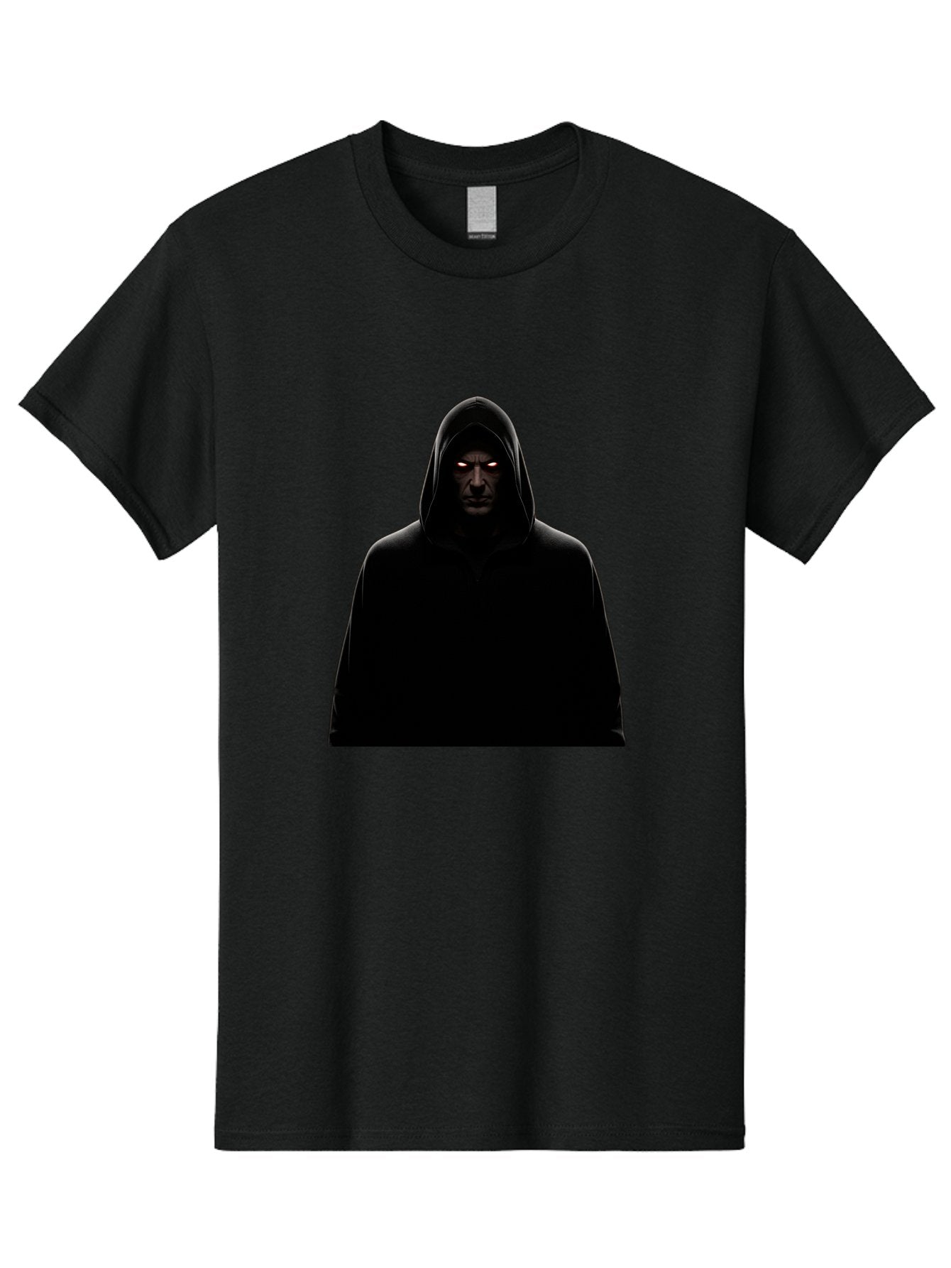 Glowing-Eyes-Hooded-Figure Men'S Graphic Tee, 100% Cotton, Comfortable Casual Summer Wear, Machine Washable, Vintage Camera, Old Camera, Antique Camera, Black Camera, Classic Photography, Photography Equipment, Nostalgic Device, Film Camera, Bag535 4