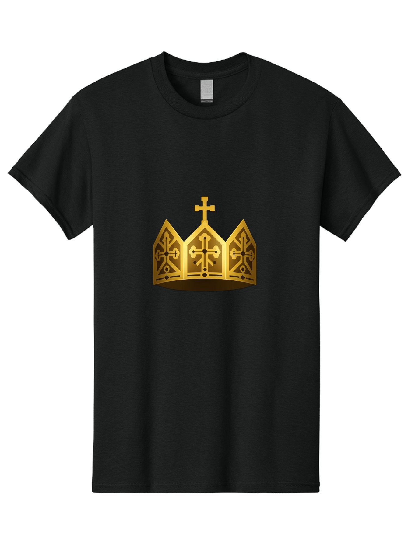 Gold-Crown-With-Cross Men'S Graphic Tee, 100% Cotton, Comfortable Casual Summer Wear, Machine Washable, Vintage Camera, Old Camera, Antique Camera, Black Camera, Classic Photography, Photography Equipment, Nostalgic Device, Film Camera, Bag537 3