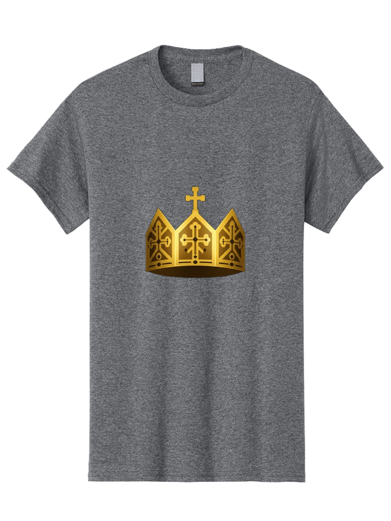 Gold-Crown-With-Cross Men'S Graphic Tee, 100% Cotton, Comfortable Casual Summer Wear, Machine Washable, Vintage Camera, Old Camera, Antique Camera, Black Camera, Classic Photography, Photography Equipment, Nostalgic Device, Film Camera, Bag537 8