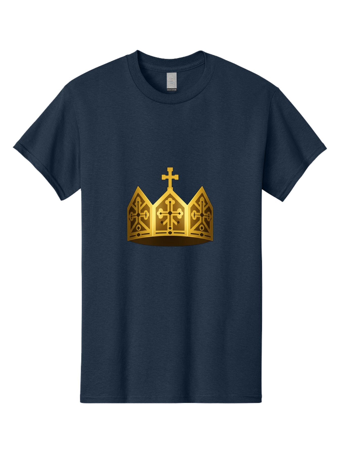 Gold-Crown-With-Cross Men'S Graphic Tee, 100% Cotton, Comfortable Casual Summer Wear, Machine Washable, Vintage Camera, Old Camera, Antique Camera, Black Camera, Classic Photography, Photography Equipment, Nostalgic Device, Film Camera, Bag537 12