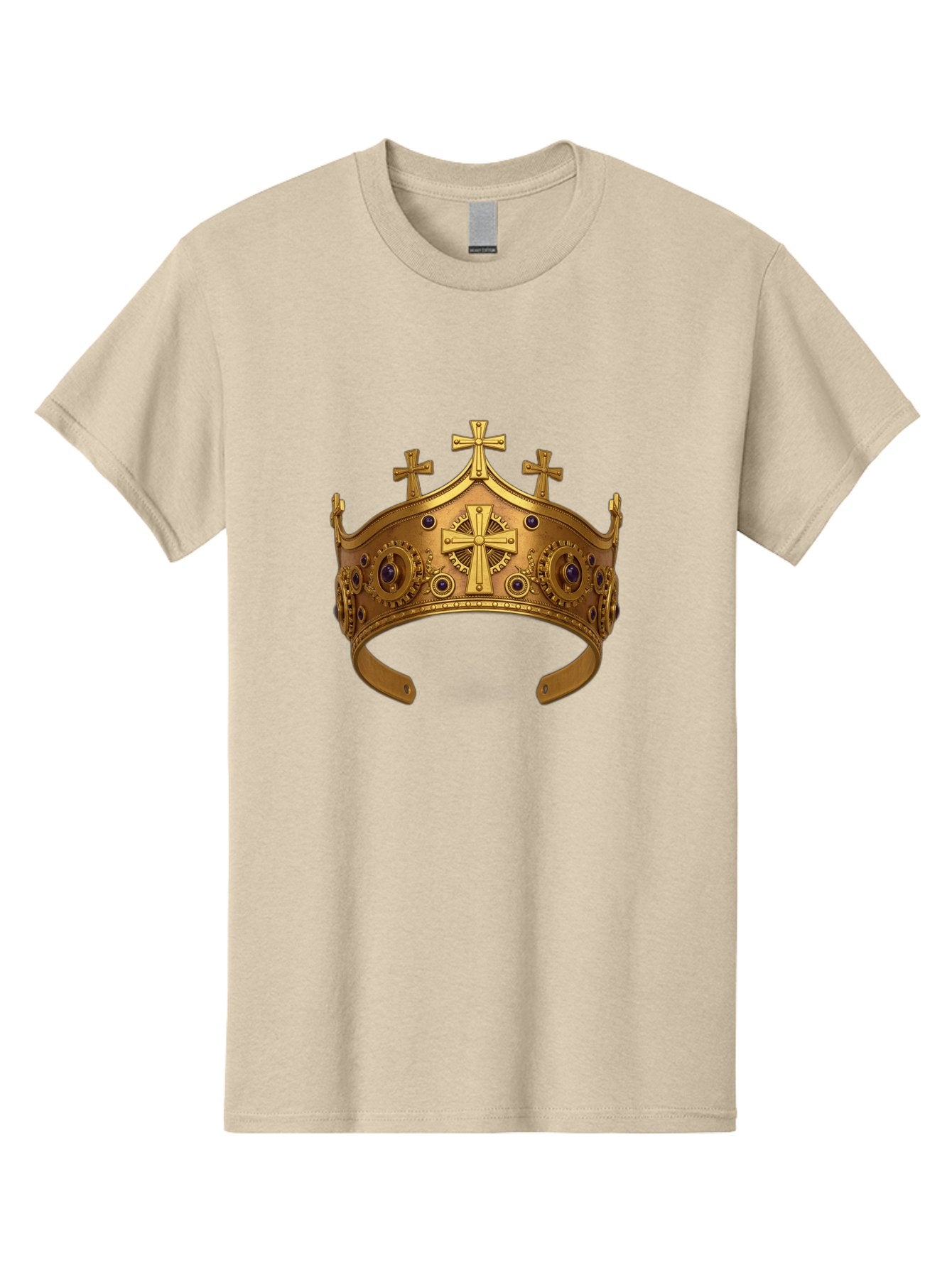 Gold-Crown-With-Crosses Men'S Graphic Tee, 100% Cotton, Comfortable Casual Summer Wear, Machine Washable, Vintage Camera, Old Camera, Antique Camera, Black Camera, Classic Photography, Photography Equipment, Nostalgic Device, Film Camera, Bag538 5