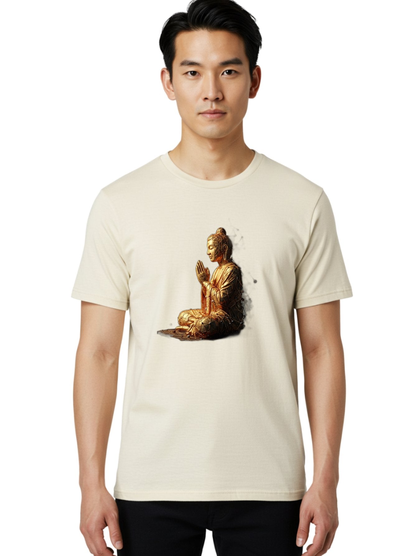 Golden-Buddha-Statue Men'S Graphic Tee, 100% Cotton, Comfortable Casual Summer Wear, Machine Washable, Vintage Camera, Old Camera, Antique Camera, Black Camera, Classic Photography, Photography Equipment, Nostalgic Device, Film Camera, Bag545 26