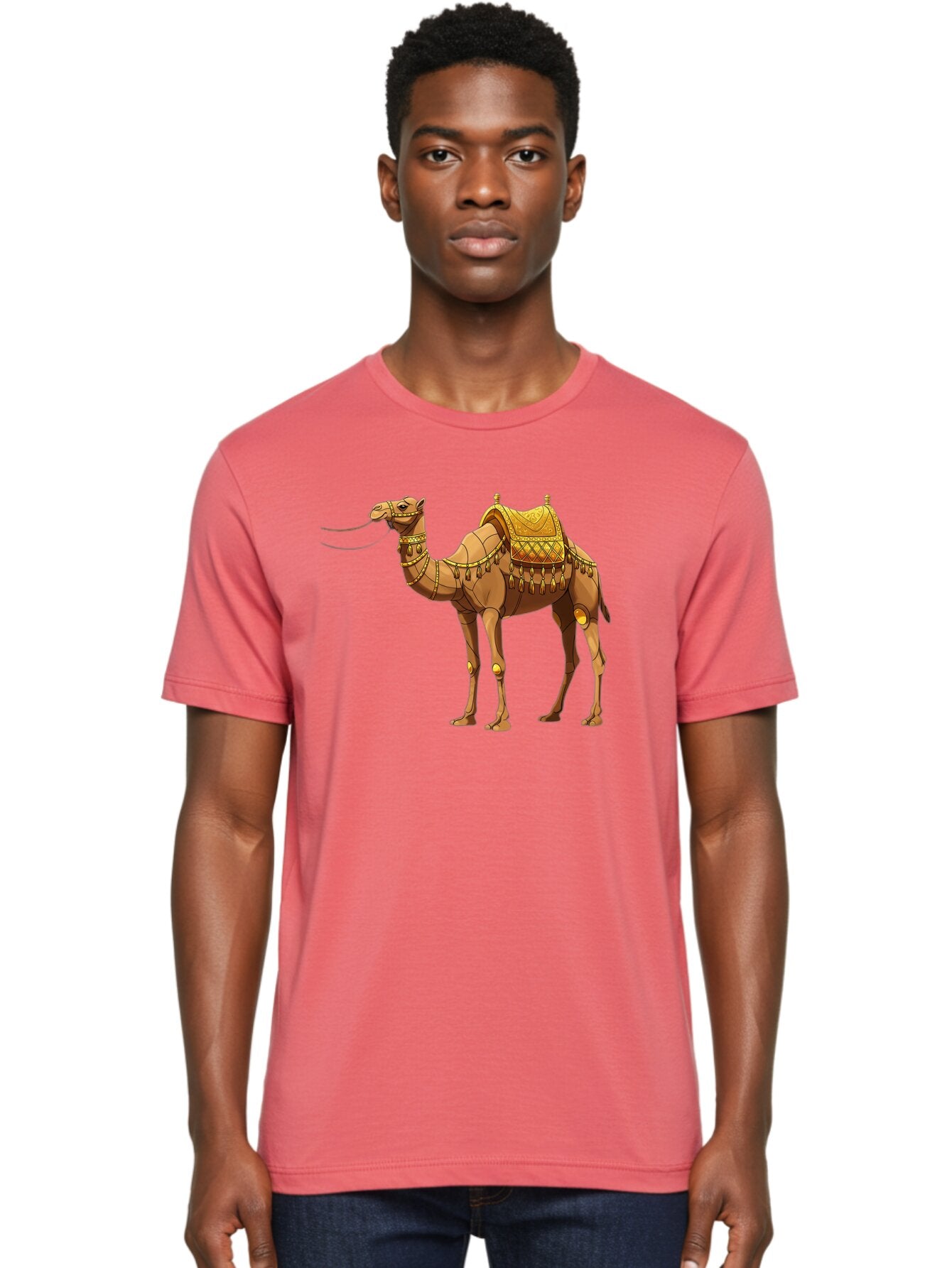 Golden-Camel-1 Men'S Graphic Tee, 100% Cotton, Comfortable Casual Summer Wear, Machine Washable, Vintage Camera, Old Camera, Antique Camera, Black Camera, Classic Photography, Photography Equipment, Nostalgic Device, Film Camera, Camera Art Bag546 28