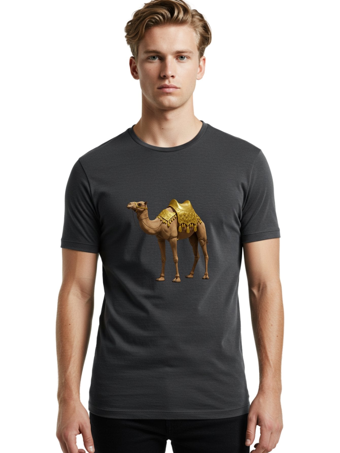 Golden-Camel Men'S Graphic Tee, 100% Cotton, Comfortable Casual Summer Wear, Machine Washable, Vintage Camera, Old Camera, Antique Camera, Black Camera, Classic Photography, Photography Equipment, Nostalgic Device, Film Camera, Camera Art Bag547 29