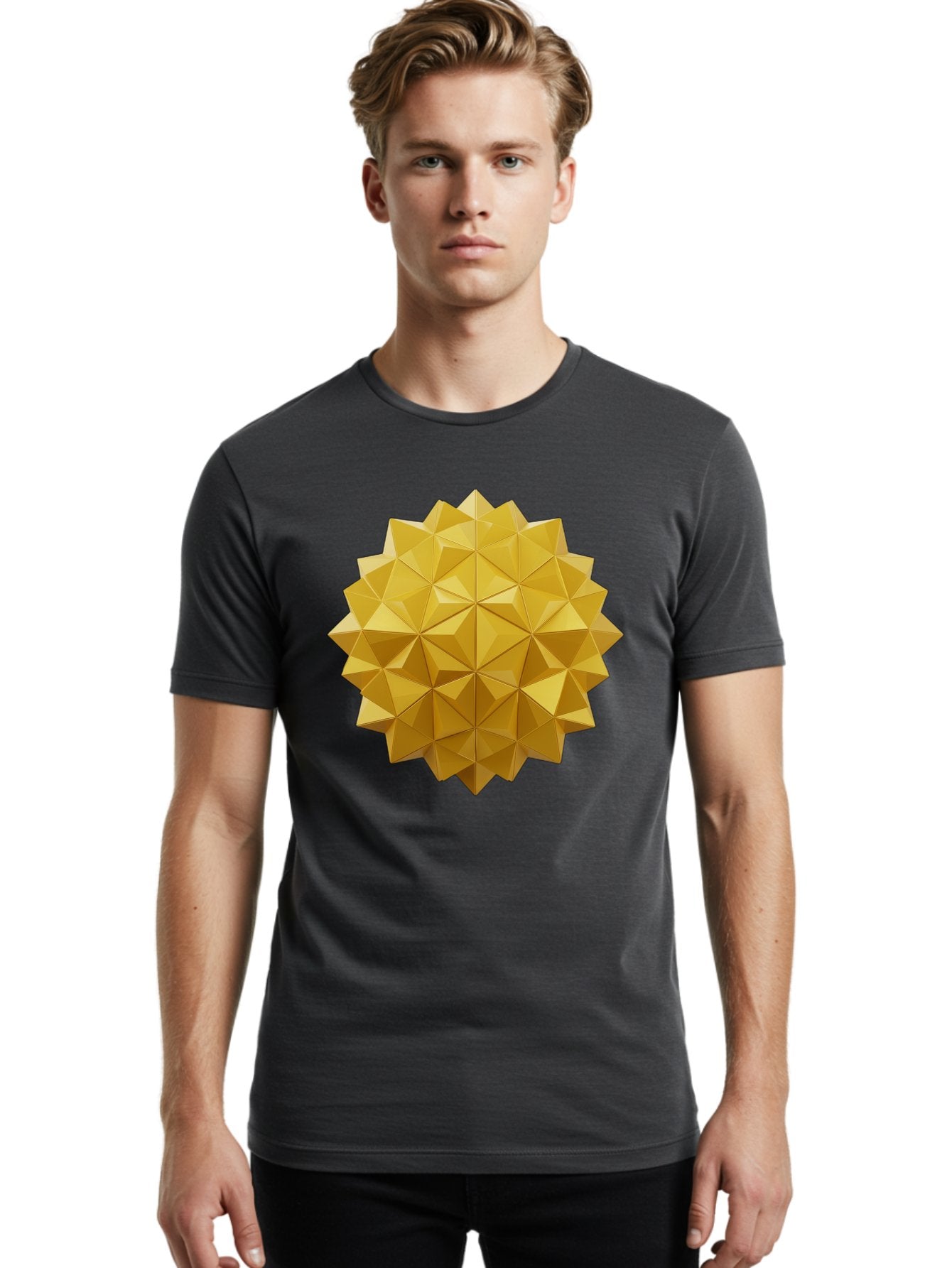 Golden-Polyhedron-Orb Men'S Graphic Tee, 100% Cotton, Comfortable Casual Summer Wear, Machine Washable, Vintage Camera, Old Camera, Antique Camera, Black Camera, Classic Photography, Photography Equipment, Nostalgic Device, Film Camera, Bag553 19