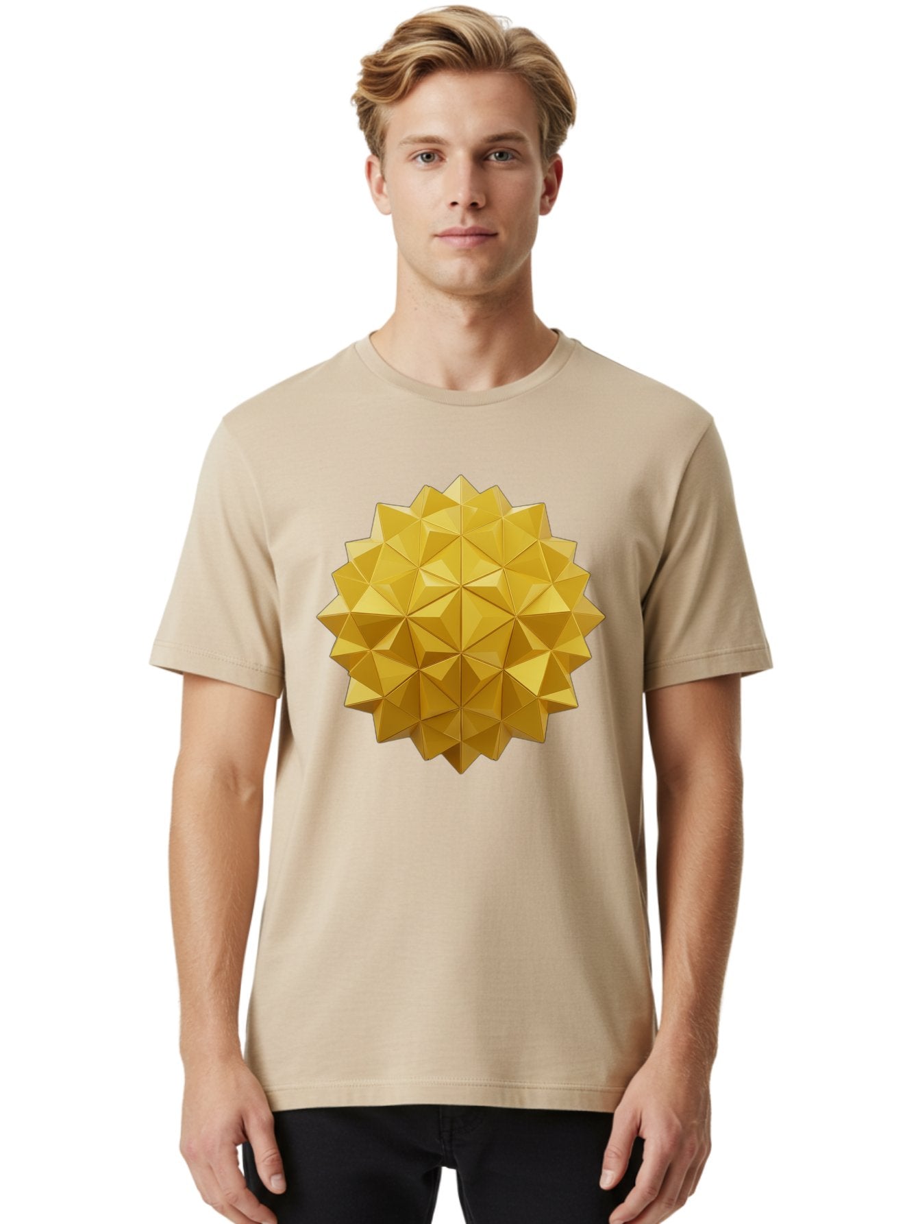 Golden-Polyhedron-Orb Men'S Graphic Tee, 100% Cotton, Comfortable Casual Summer Wear, Machine Washable, Vintage Camera, Old Camera, Antique Camera, Black Camera, Classic Photography, Photography Equipment, Nostalgic Device, Film Camera, Bag553 18