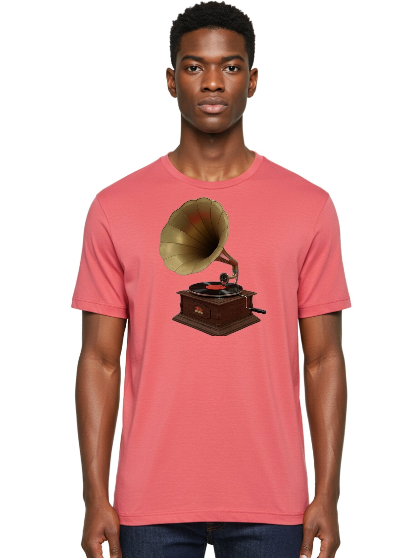 Gramophone Men'S Graphic Tee, 100% Cotton, Comfortable Casual Summer Wear, Machine Washable, Vintage Camera, Old Camera, Antique Camera, Black Camera, Classic Photography, Photography Equipment, Nostalgic Device, Film Camera, Camera Art Bag563 17