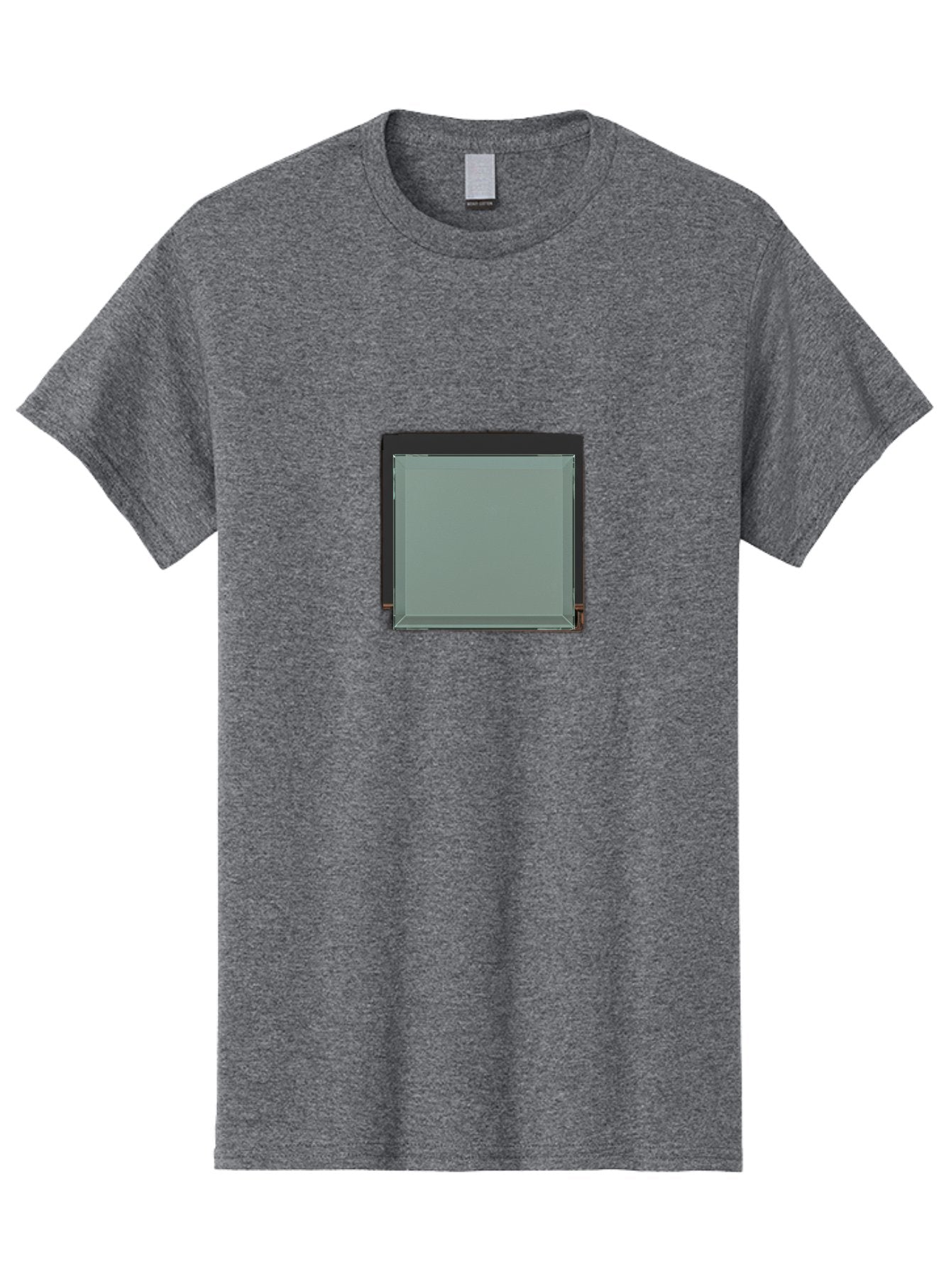 Gray-Square-Icon Men'S Graphic Tee, 100% Cotton, Comfortable Casual Summer Wear, Machine Washable, Vintage Camera, Old Camera, Antique Camera, Black Camera, Classic Photography, Photography Equipment, Nostalgic Device, Film Camera, Camera Art Bag566 3