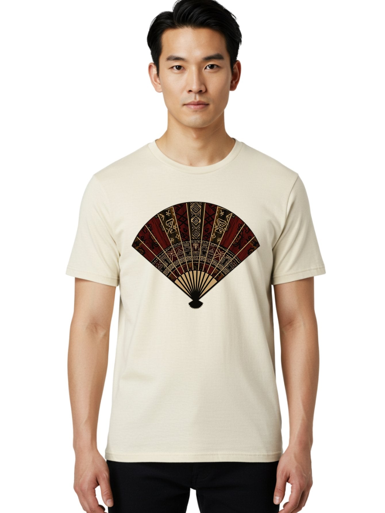 Hand-Fan Men'S Graphic Tee, 100% Cotton, Comfortable Casual Summer Wear, Machine Washable, Vintage Camera, Old Camera, Antique Camera, Black Camera, Classic Photography, Photography Equipment, Nostalgic Device, Film Camera, Camera Art Bag573 29