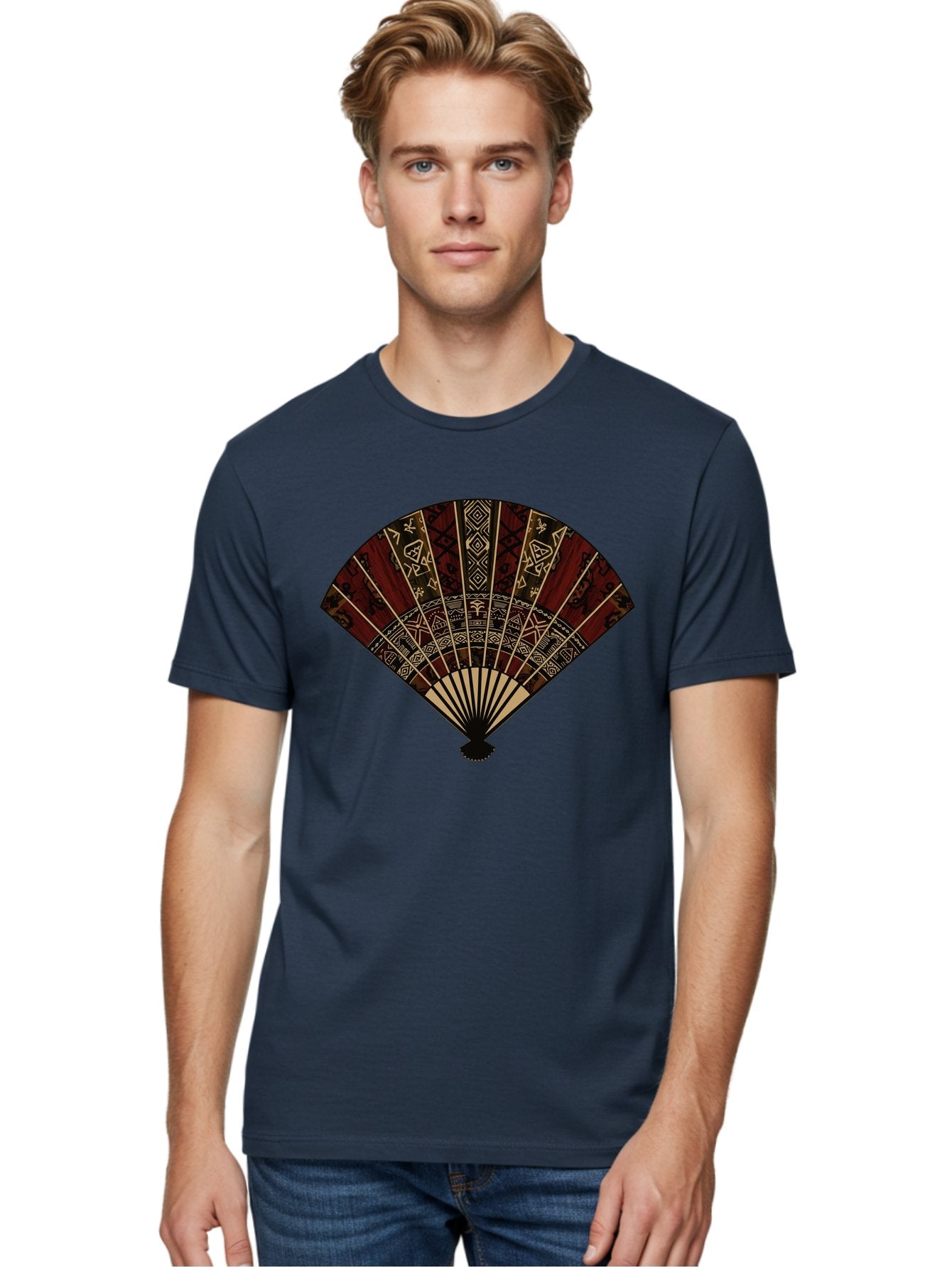 Hand-Fan Men'S Graphic Tee, 100% Cotton, Comfortable Casual Summer Wear, Machine Washable, Vintage Camera, Old Camera, Antique Camera, Black Camera, Classic Photography, Photography Equipment, Nostalgic Device, Film Camera, Camera Art Bag573 25