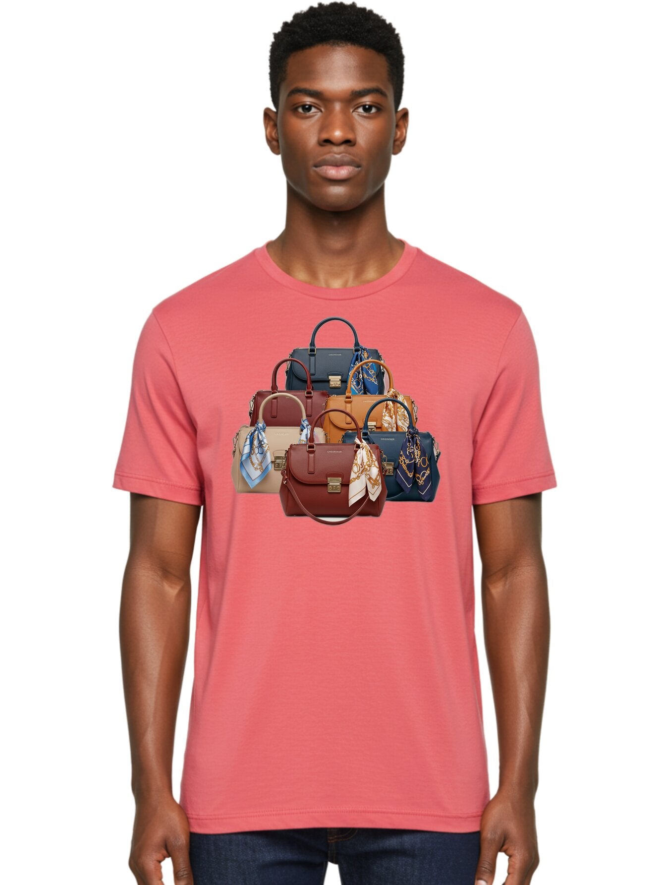 Handbags-With-Scarves Men'S Graphic Tee, 100% Cotton, Comfortable Casual Summer Wear, Machine Washable, Vintage Camera, Old Camera, Antique Camera, Black Camera, Classic Photography, Photography Equipment, Nostalgic Device, Film Camera, Bag576 18