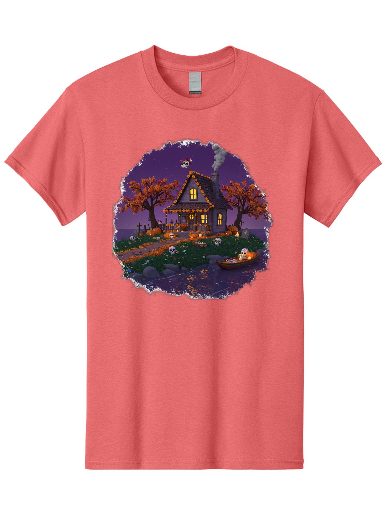 Haunted-House-1 Men'S Graphic Tee, 100% Cotton, Comfortable Casual Summer Wear, Machine Washable, Vintage Camera, Old Camera, Antique Camera, Black Camera, Classic Photography, Photography Equipment, Nostalgic Device, Film Camera, Camera Art Bag583 13