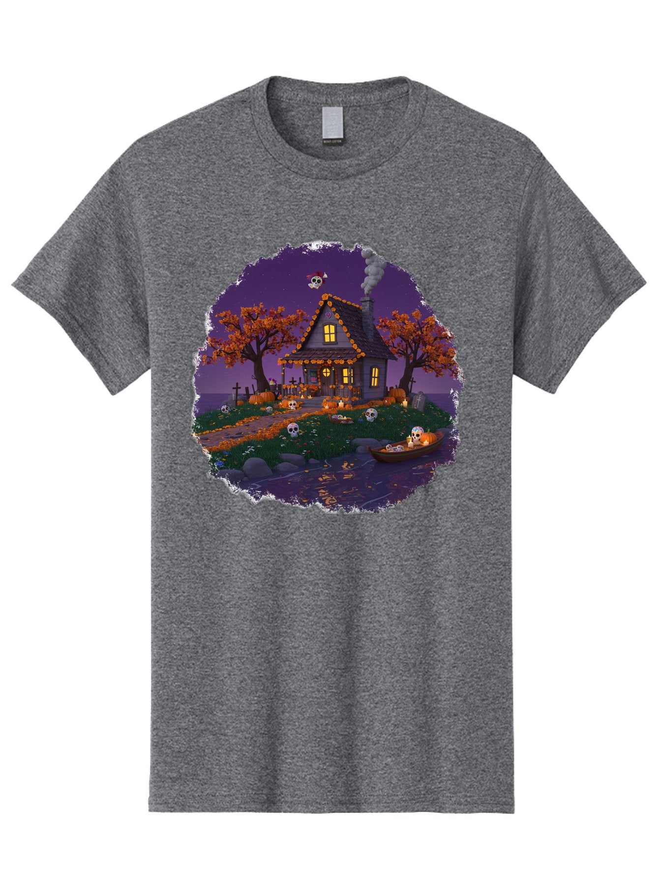 Haunted-House-1 Men'S Graphic Tee, 100% Cotton, Comfortable Casual Summer Wear, Machine Washable, Vintage Camera, Old Camera, Antique Camera, Black Camera, Classic Photography, Photography Equipment, Nostalgic Device, Film Camera, Camera Art Bag583 5