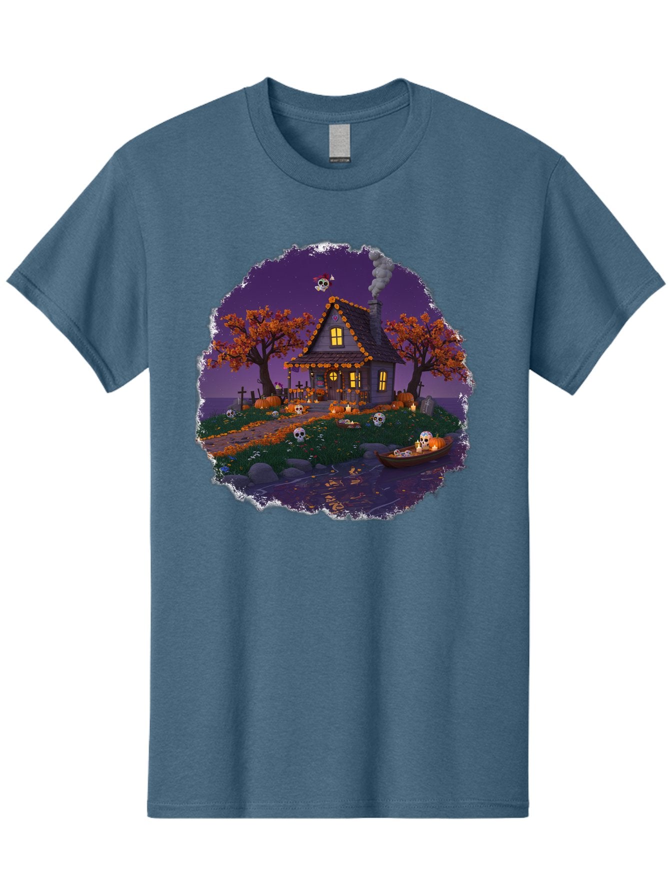 Haunted-House-1 Men'S Graphic Tee, 100% Cotton, Comfortable Casual Summer Wear, Machine Washable, Vintage Camera, Old Camera, Antique Camera, Black Camera, Classic Photography, Photography Equipment, Nostalgic Device, Film Camera, Camera Art Bag583 14